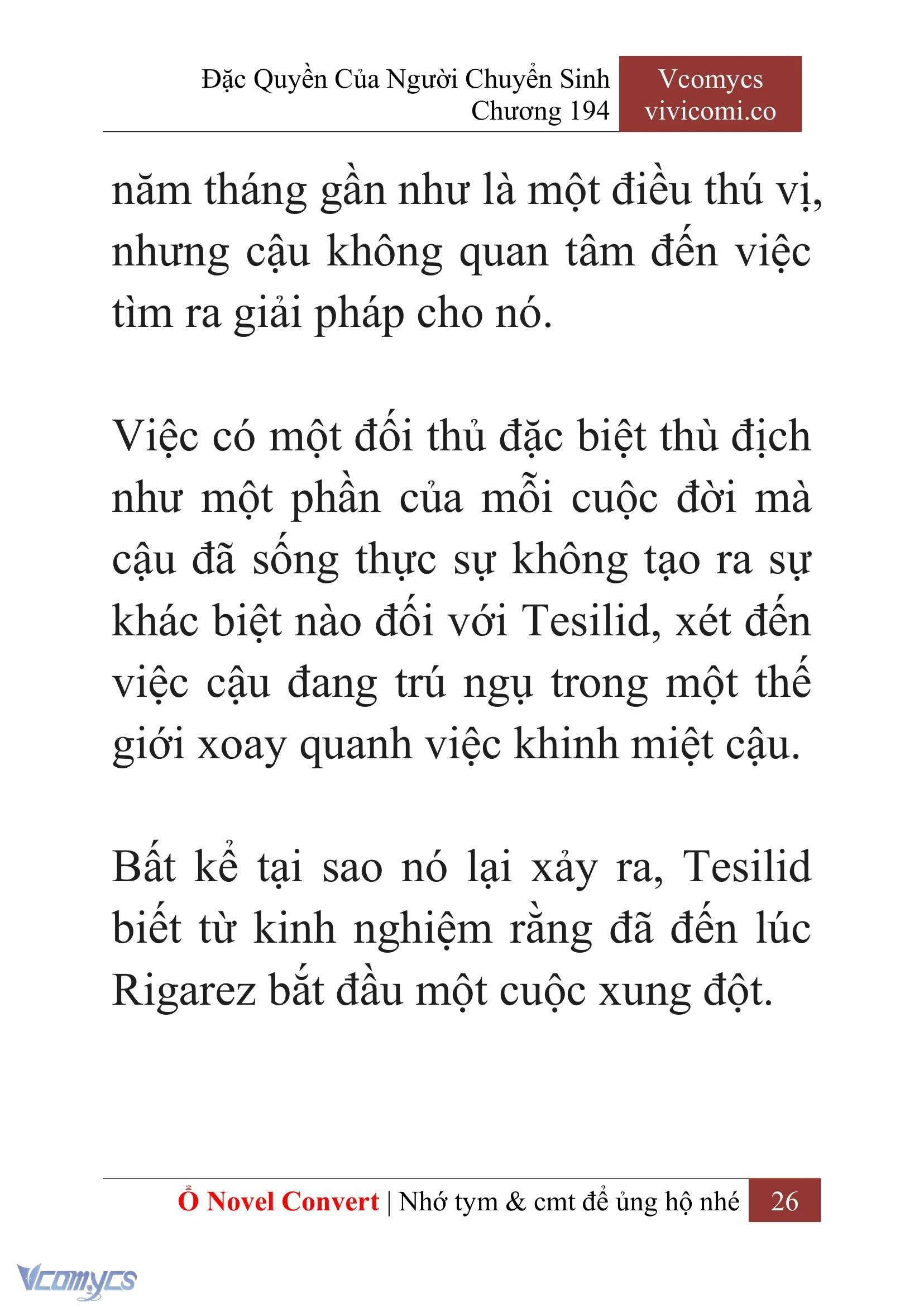 [Novel] Đặc Quyền Của Người Chuyển Sinh Chapter  194 - 29