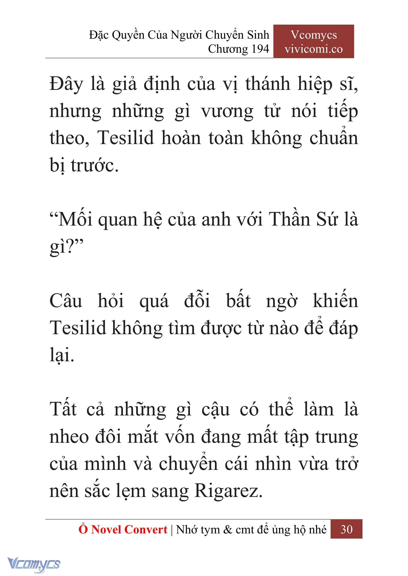 [Novel] Đặc Quyền Của Người Chuyển Sinh Chapter  194 - 33