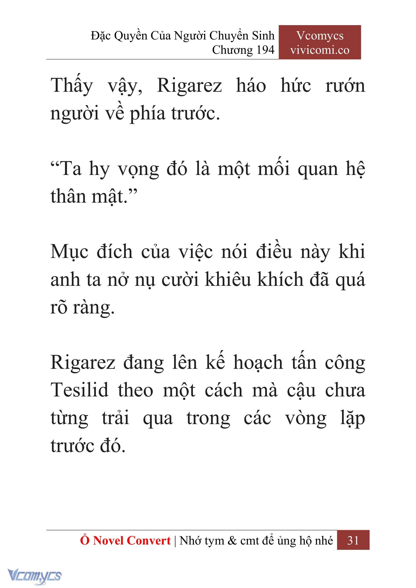 [Novel] Đặc Quyền Của Người Chuyển Sinh Chapter  194 - 34