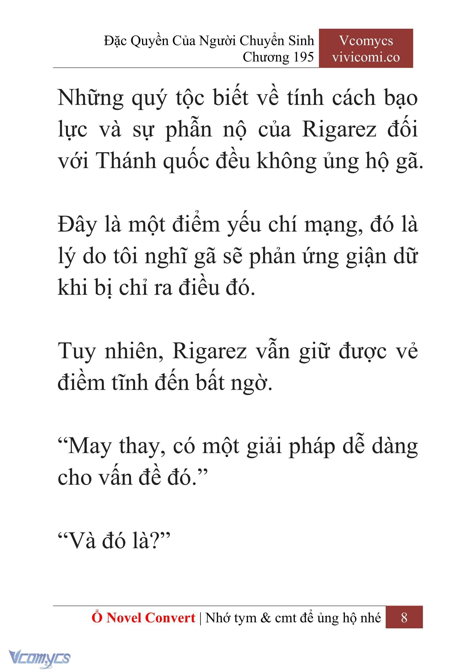 [Novel] Đặc Quyền Của Người Chuyển Sinh Chapter  195 - 11