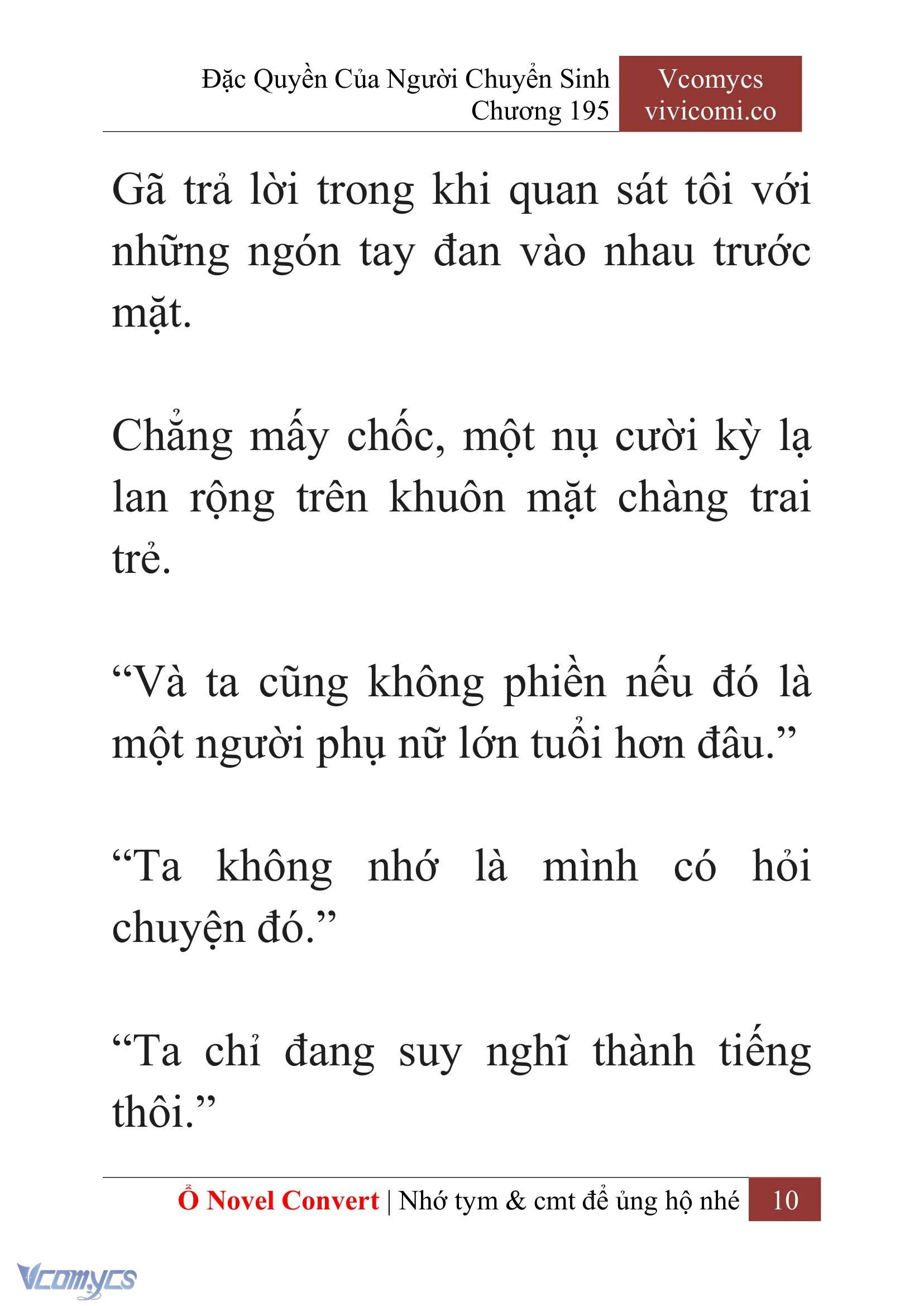 [Novel] Đặc Quyền Của Người Chuyển Sinh Chapter  195 - 13