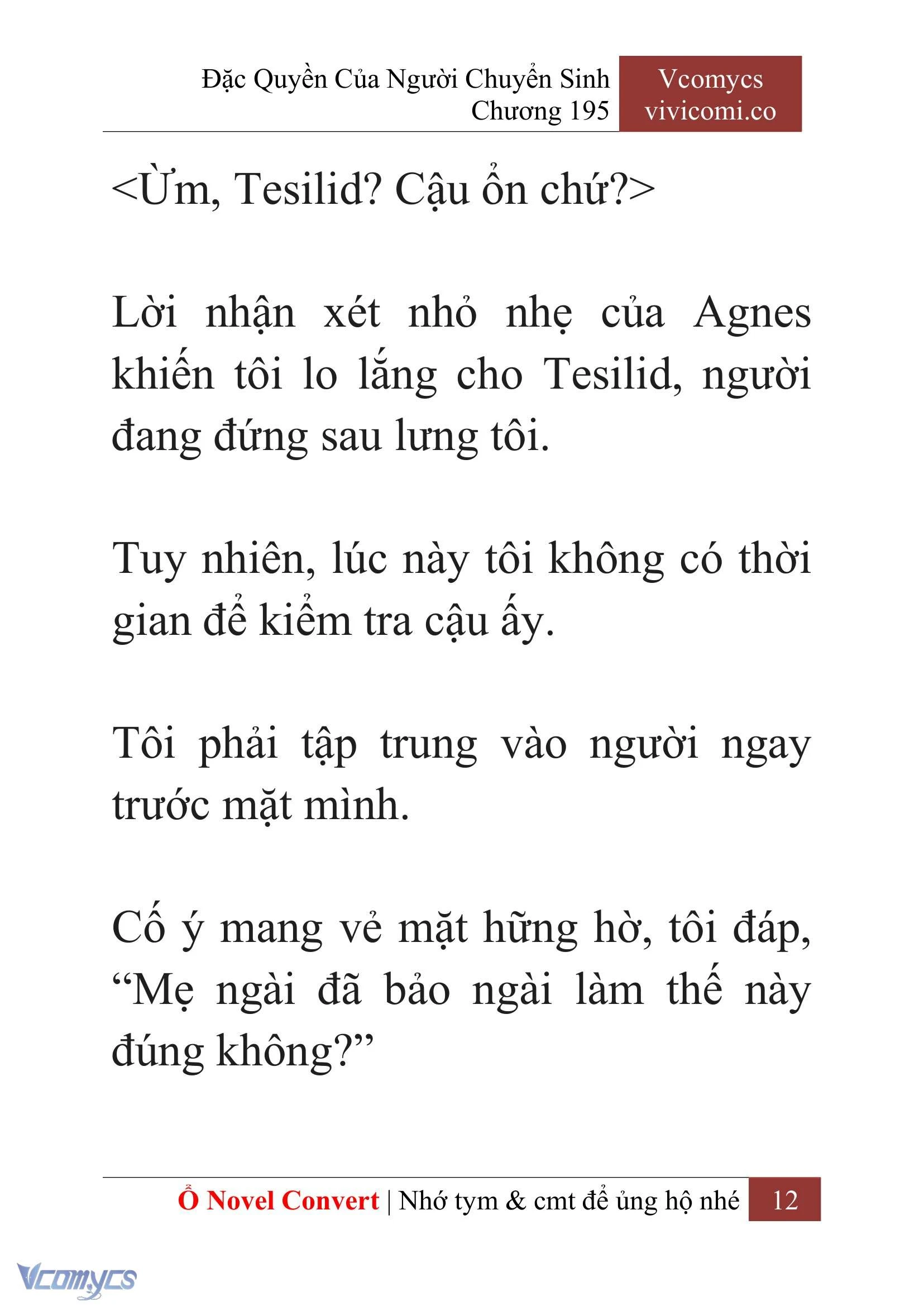 [Novel] Đặc Quyền Của Người Chuyển Sinh Chapter  195 - 15