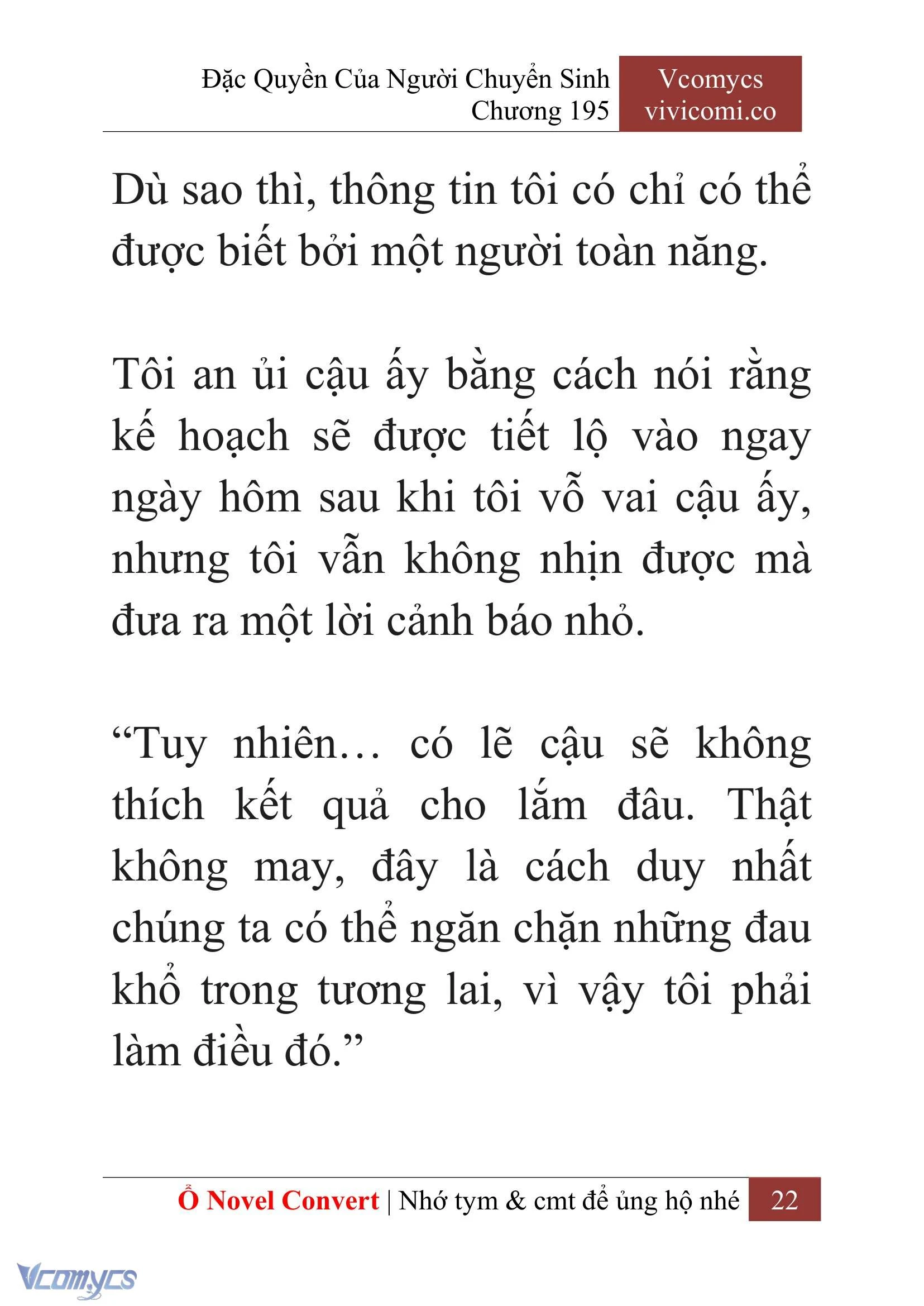 [Novel] Đặc Quyền Của Người Chuyển Sinh Chapter  195 - 25
