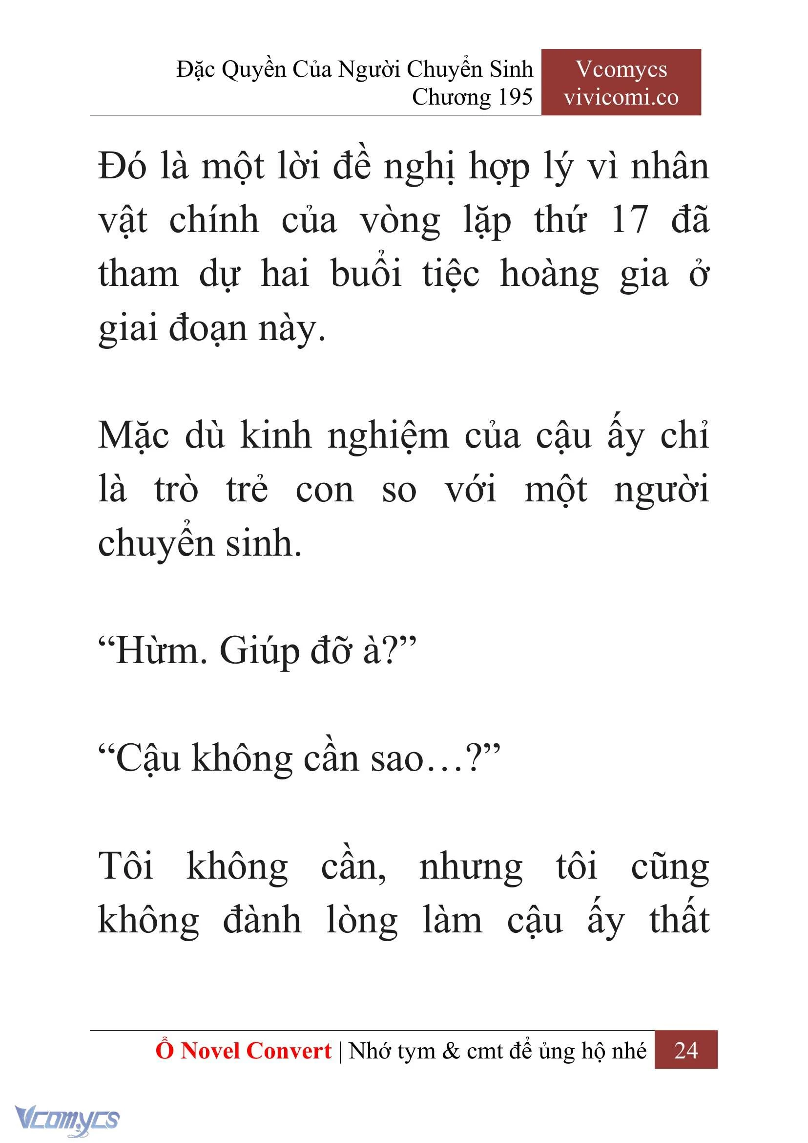 [Novel] Đặc Quyền Của Người Chuyển Sinh Chapter  195 - 27