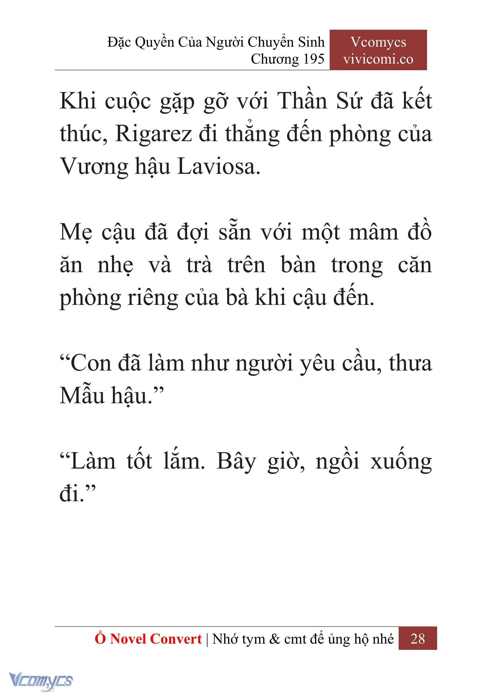 [Novel] Đặc Quyền Của Người Chuyển Sinh Chapter  195 - 31