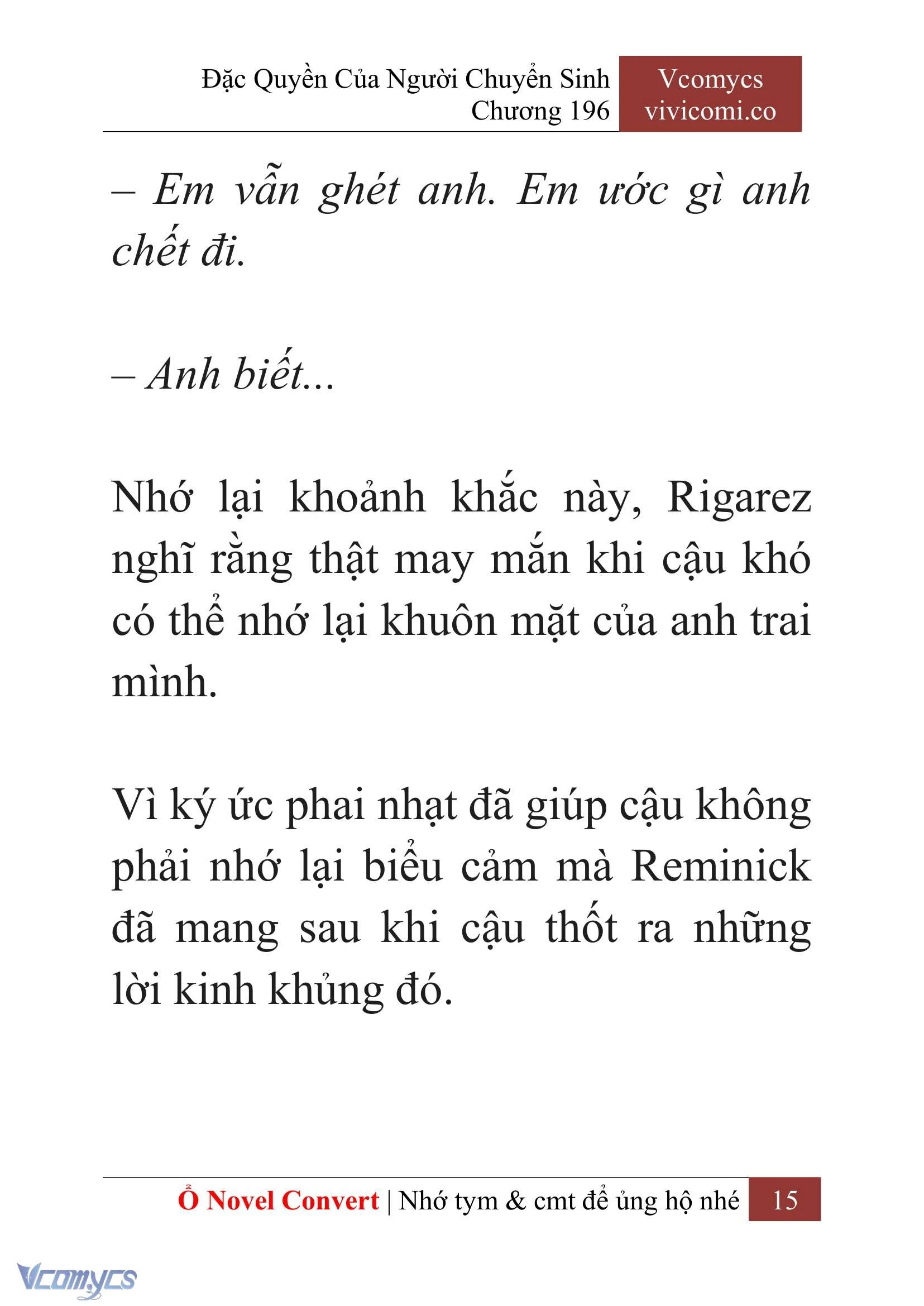 [Novel] Đặc Quyền Của Người Chuyển Sinh Chapter  196 - 18