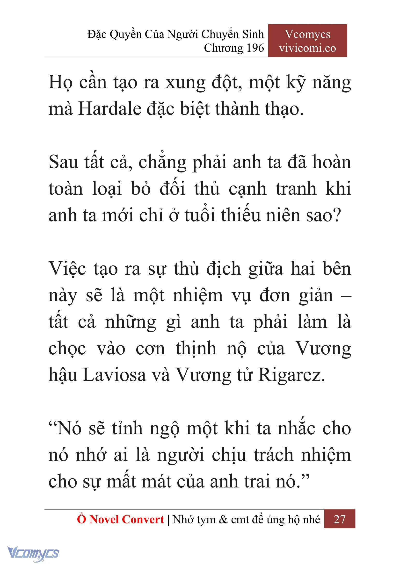 [Novel] Đặc Quyền Của Người Chuyển Sinh Chapter  196 - 30