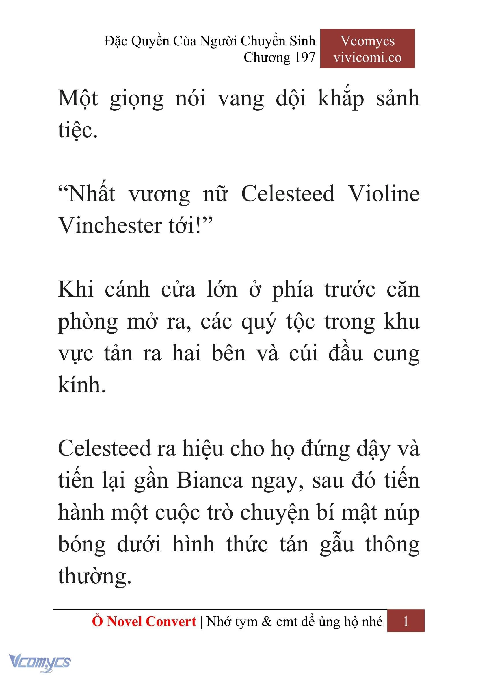 [Novel] Đặc Quyền Của Người Chuyển Sinh Chapter  197 - 4