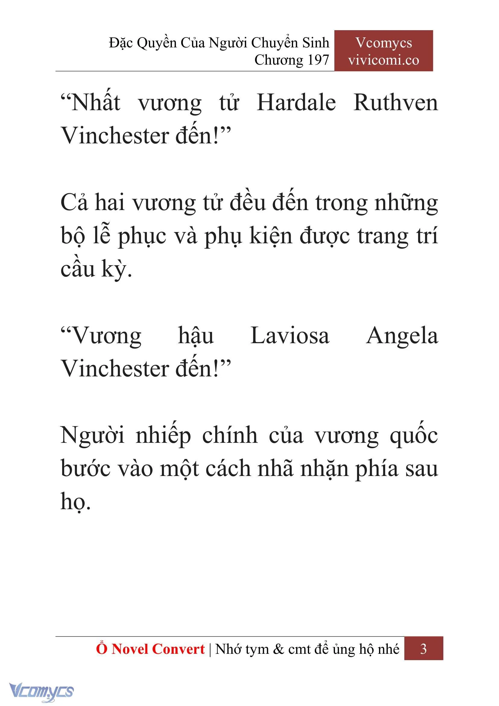 [Novel] Đặc Quyền Của Người Chuyển Sinh Chapter  197 - 6