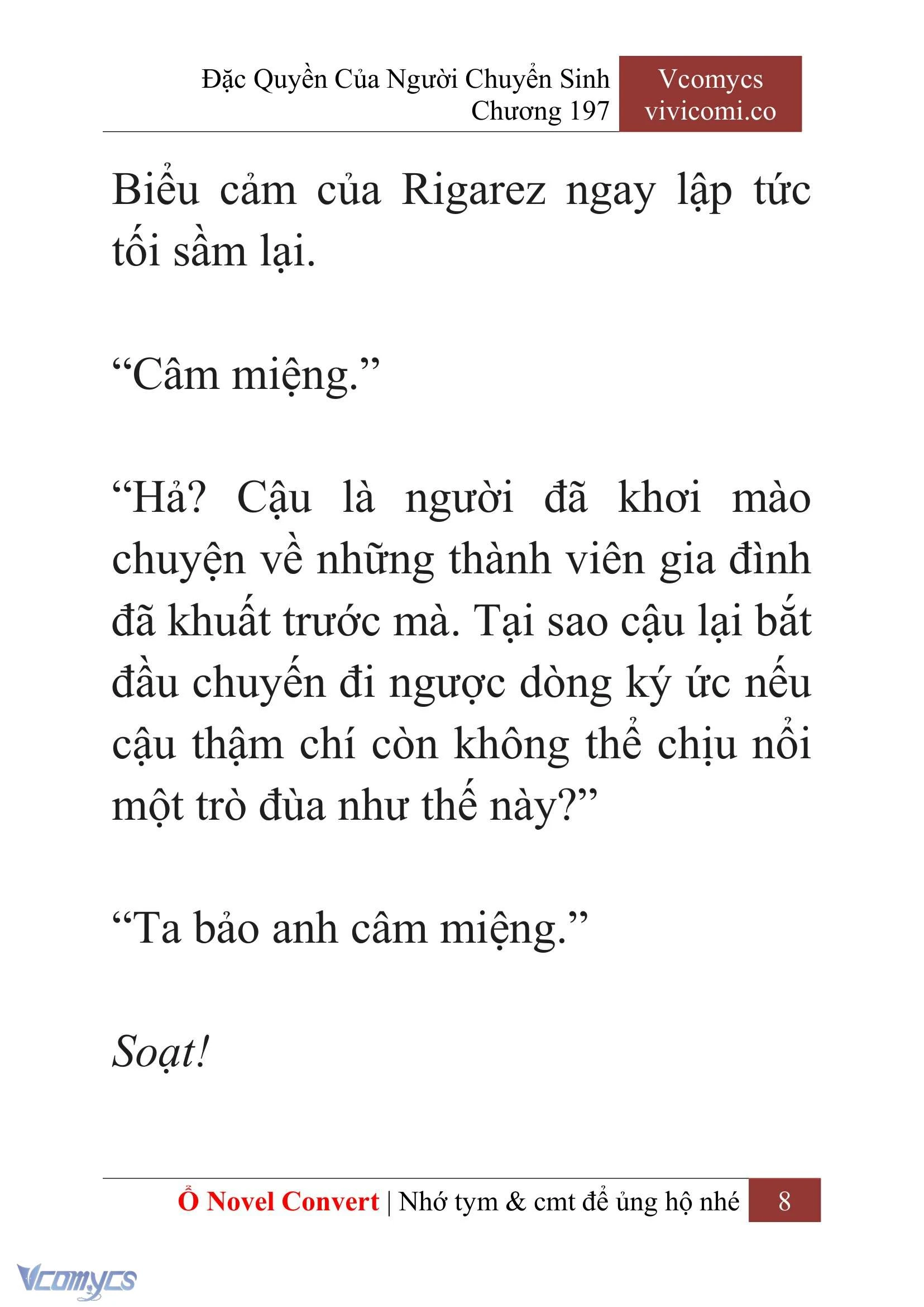 [Novel] Đặc Quyền Của Người Chuyển Sinh Chapter  197 - 11