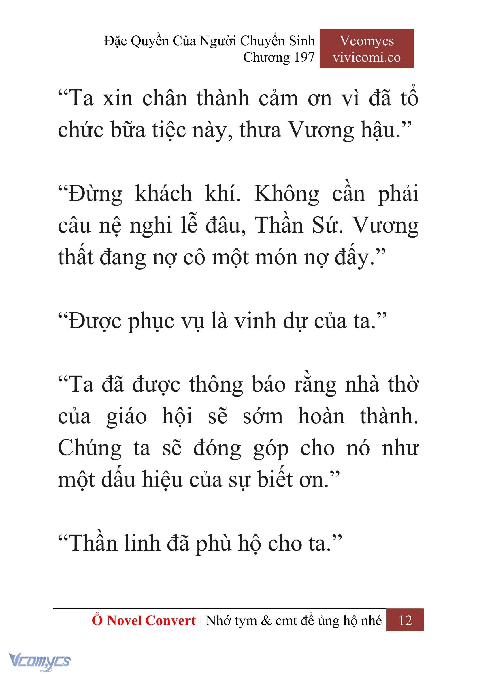 [Novel] Đặc Quyền Của Người Chuyển Sinh Chapter  197 - 15