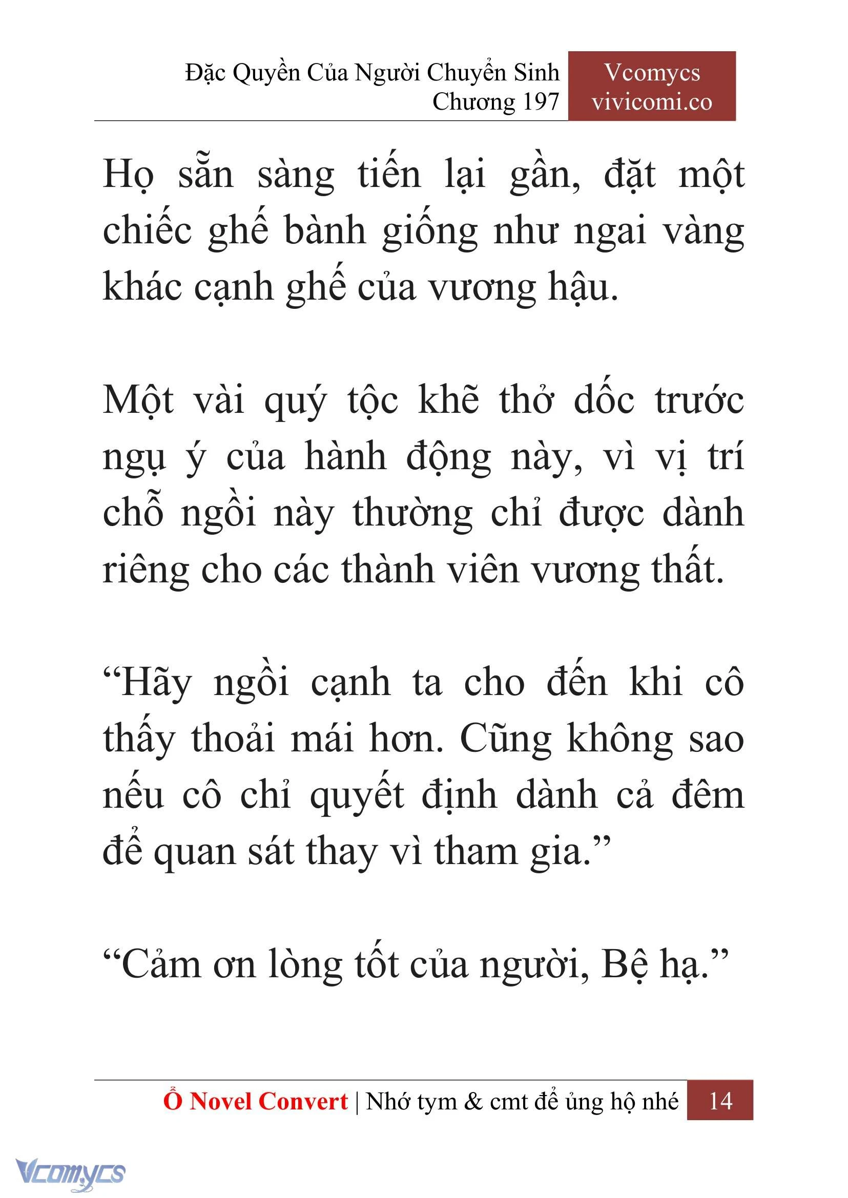 [Novel] Đặc Quyền Của Người Chuyển Sinh Chapter  197 - 17