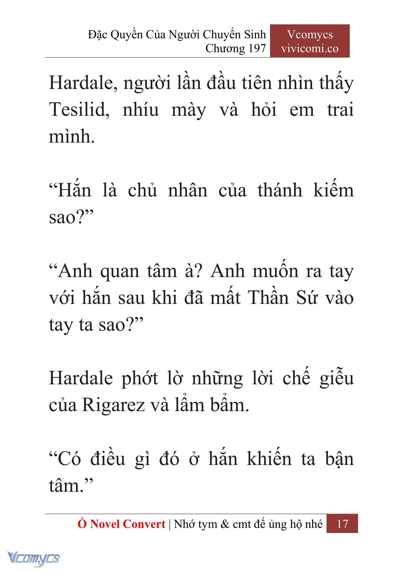 [Novel] Đặc Quyền Của Người Chuyển Sinh Chapter  197 - 20