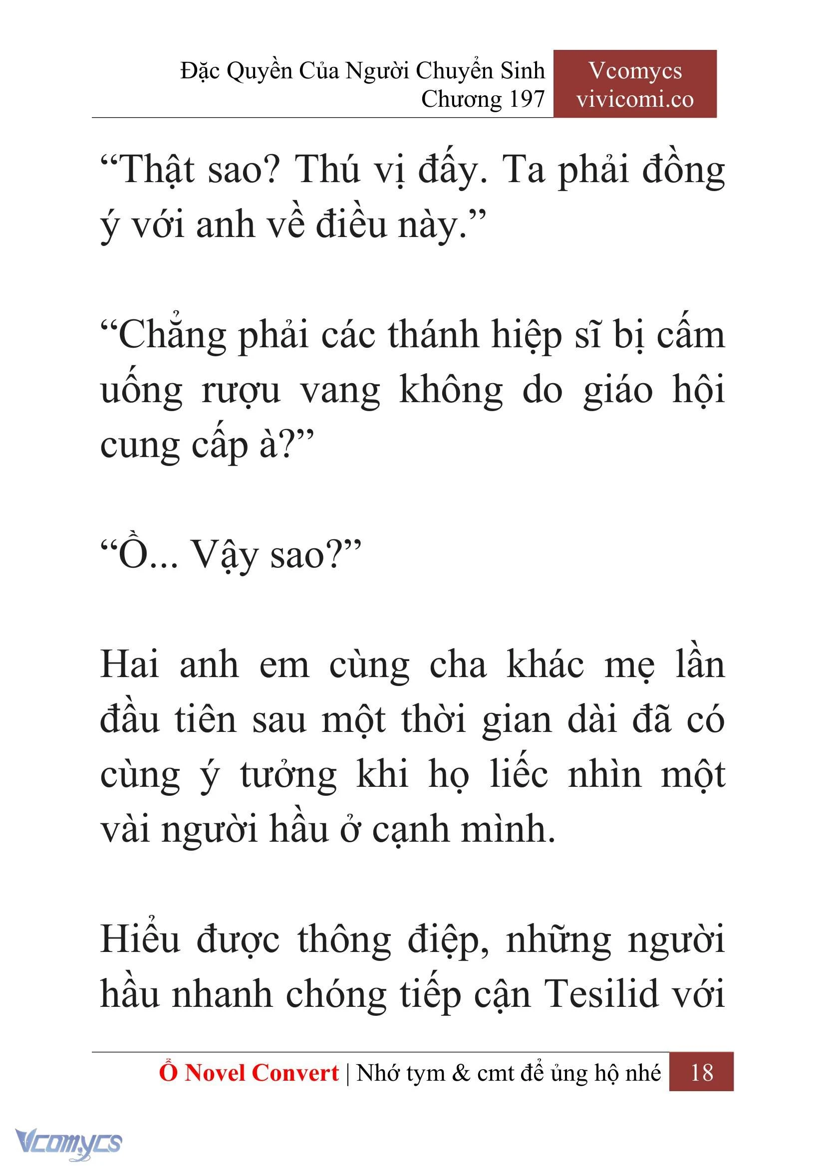 [Novel] Đặc Quyền Của Người Chuyển Sinh Chapter  197 - 21