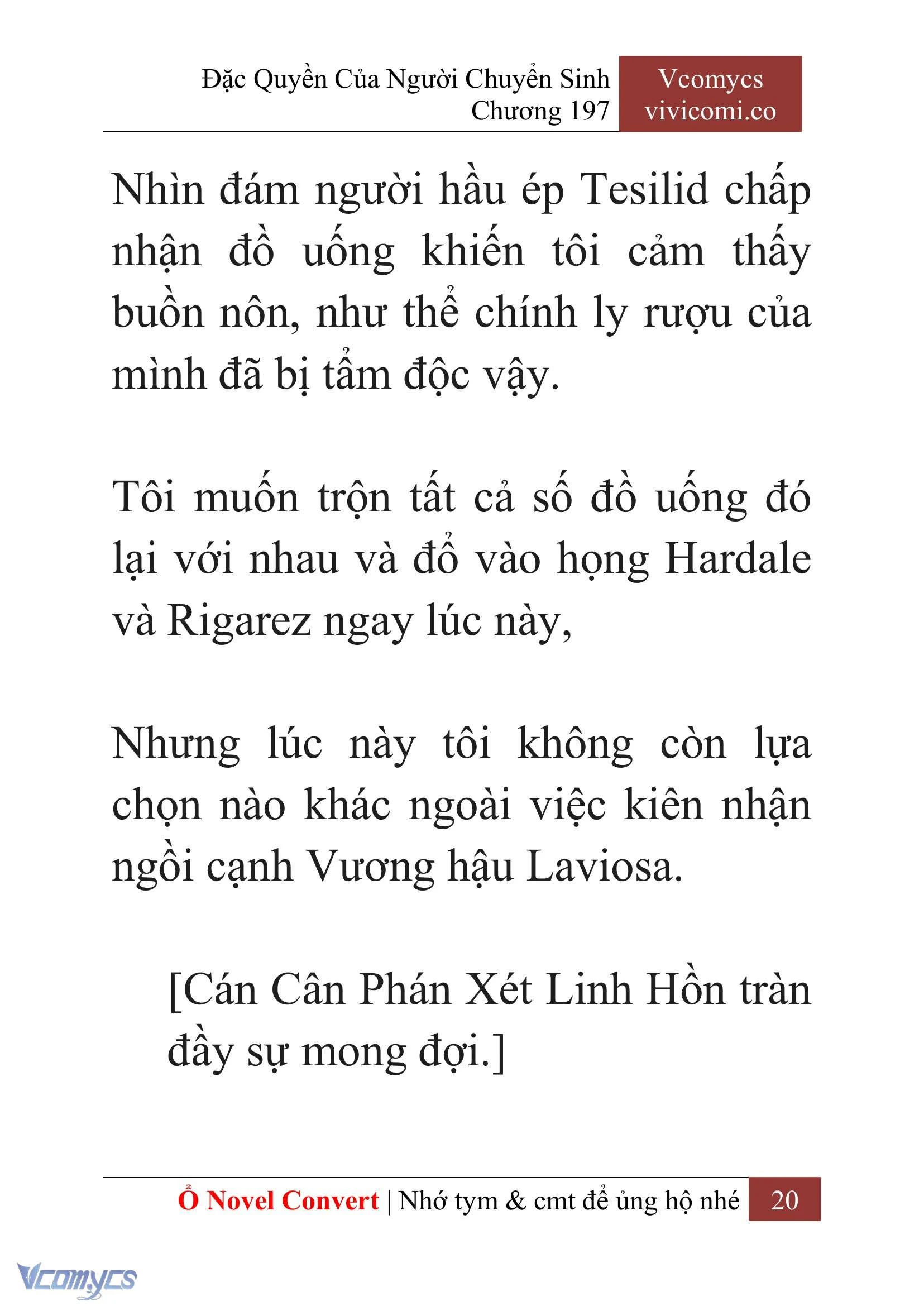 [Novel] Đặc Quyền Của Người Chuyển Sinh Chapter  197 - 23