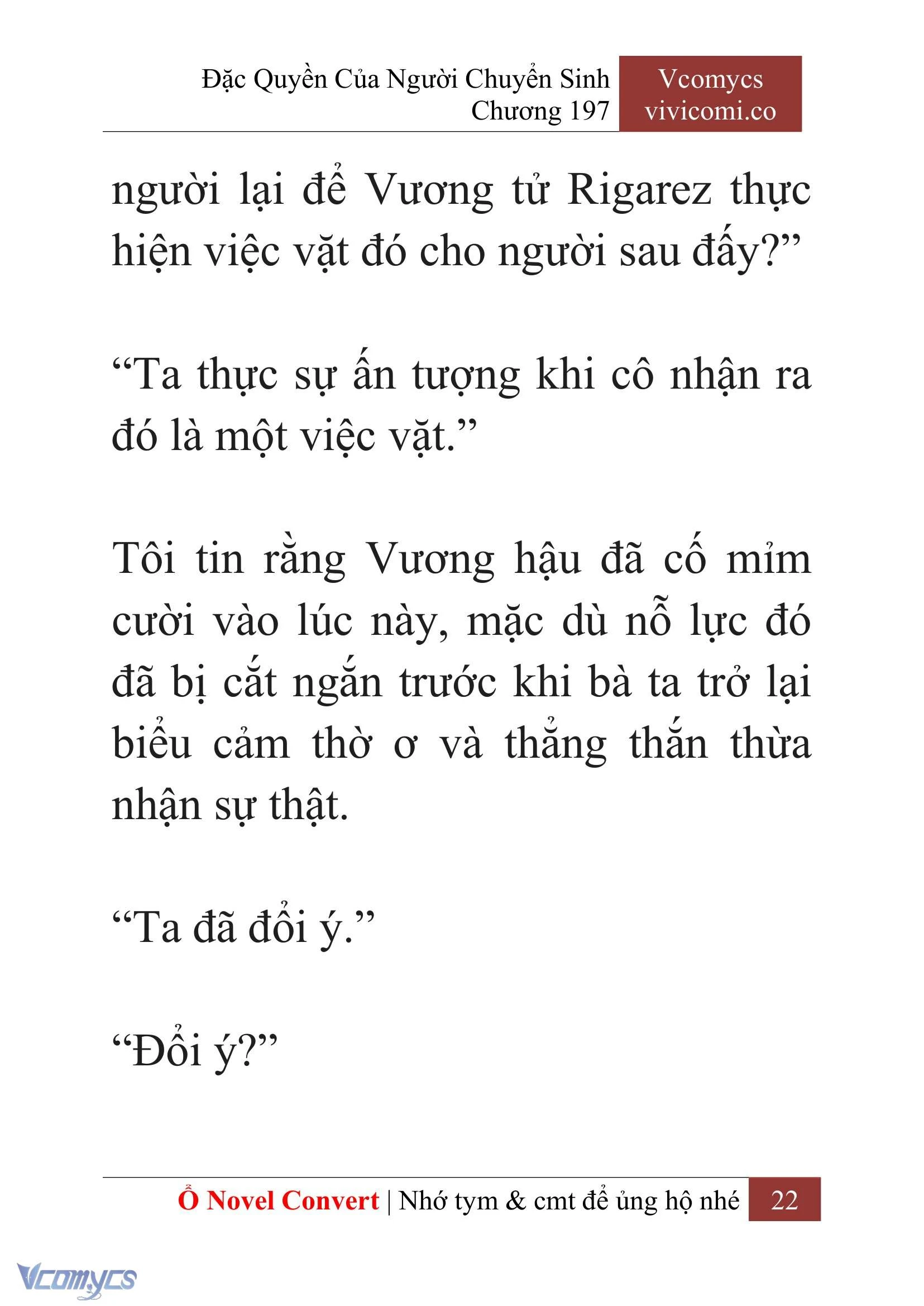 [Novel] Đặc Quyền Của Người Chuyển Sinh Chapter  197 - 25
