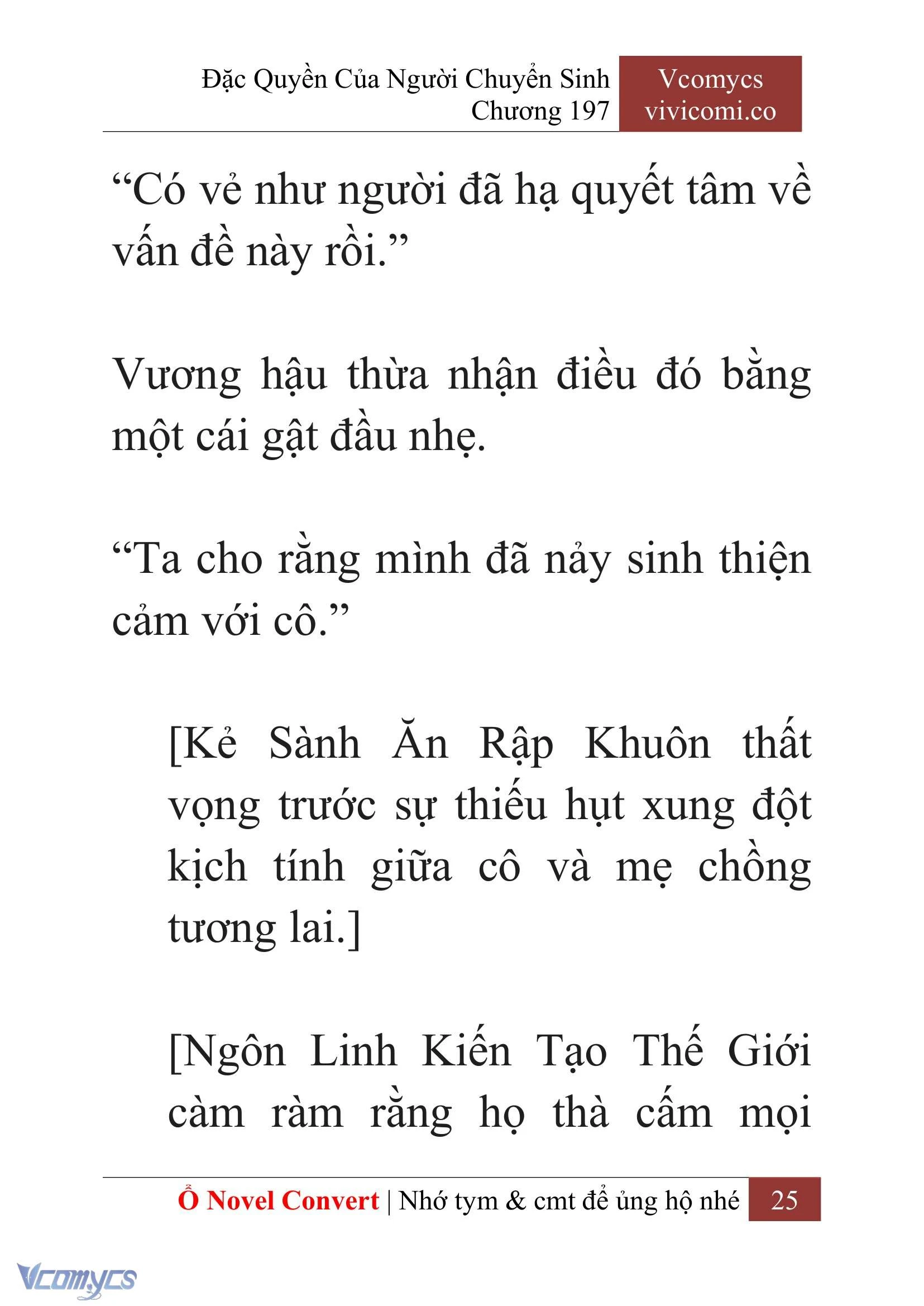[Novel] Đặc Quyền Của Người Chuyển Sinh Chapter  197 - 28