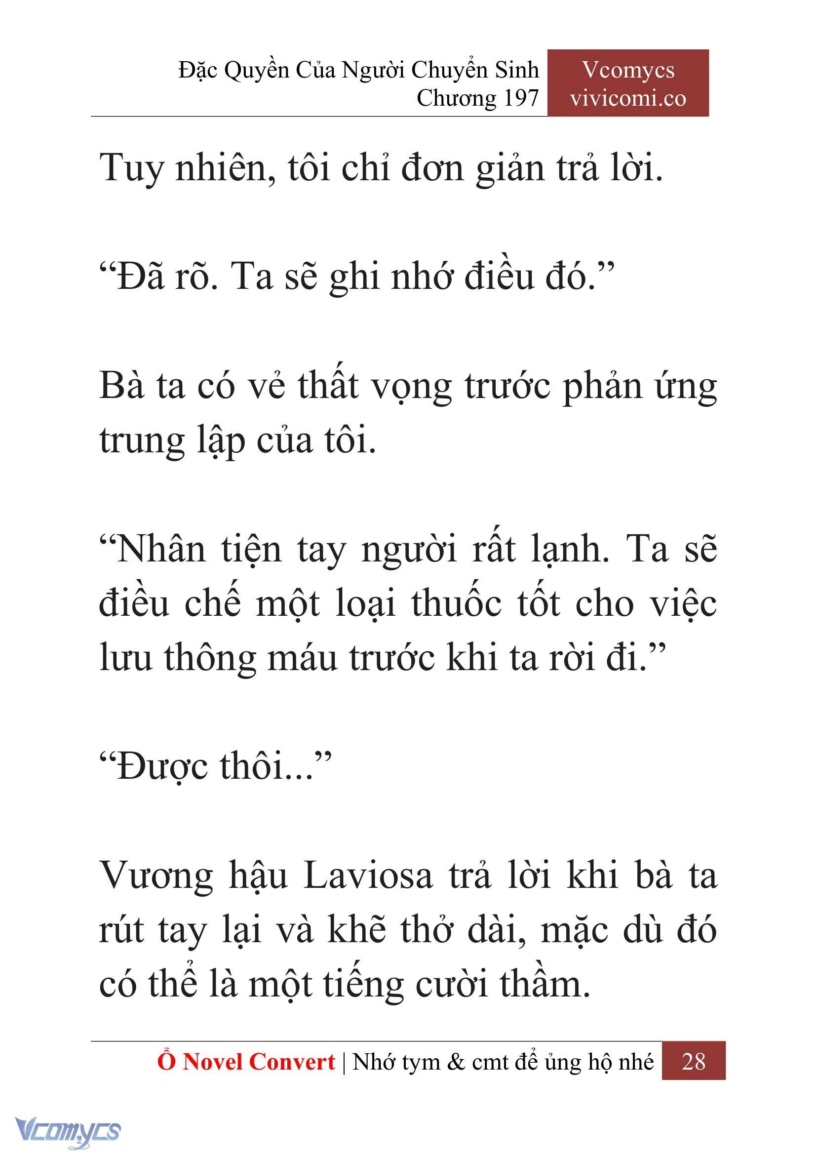 [Novel] Đặc Quyền Của Người Chuyển Sinh Chapter  197 - 31