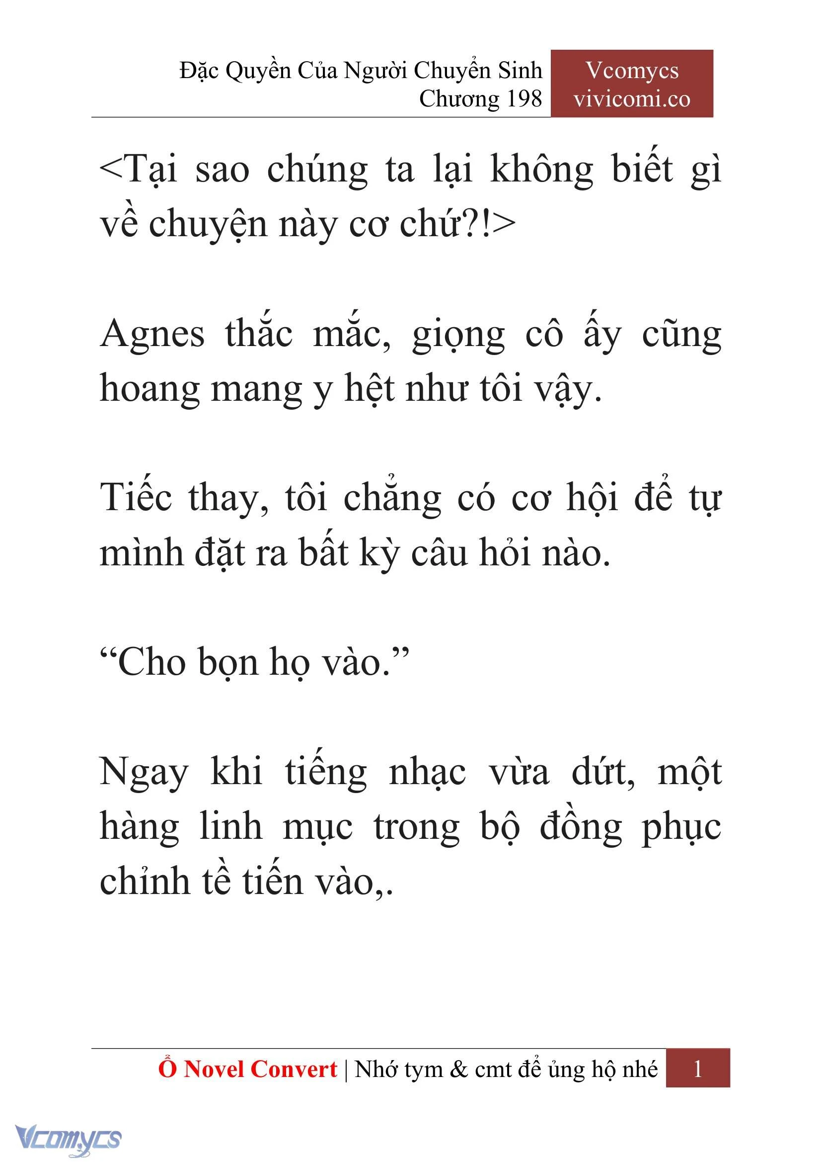 [Novel] Đặc Quyền Của Người Chuyển Sinh Chapter  198 - 4