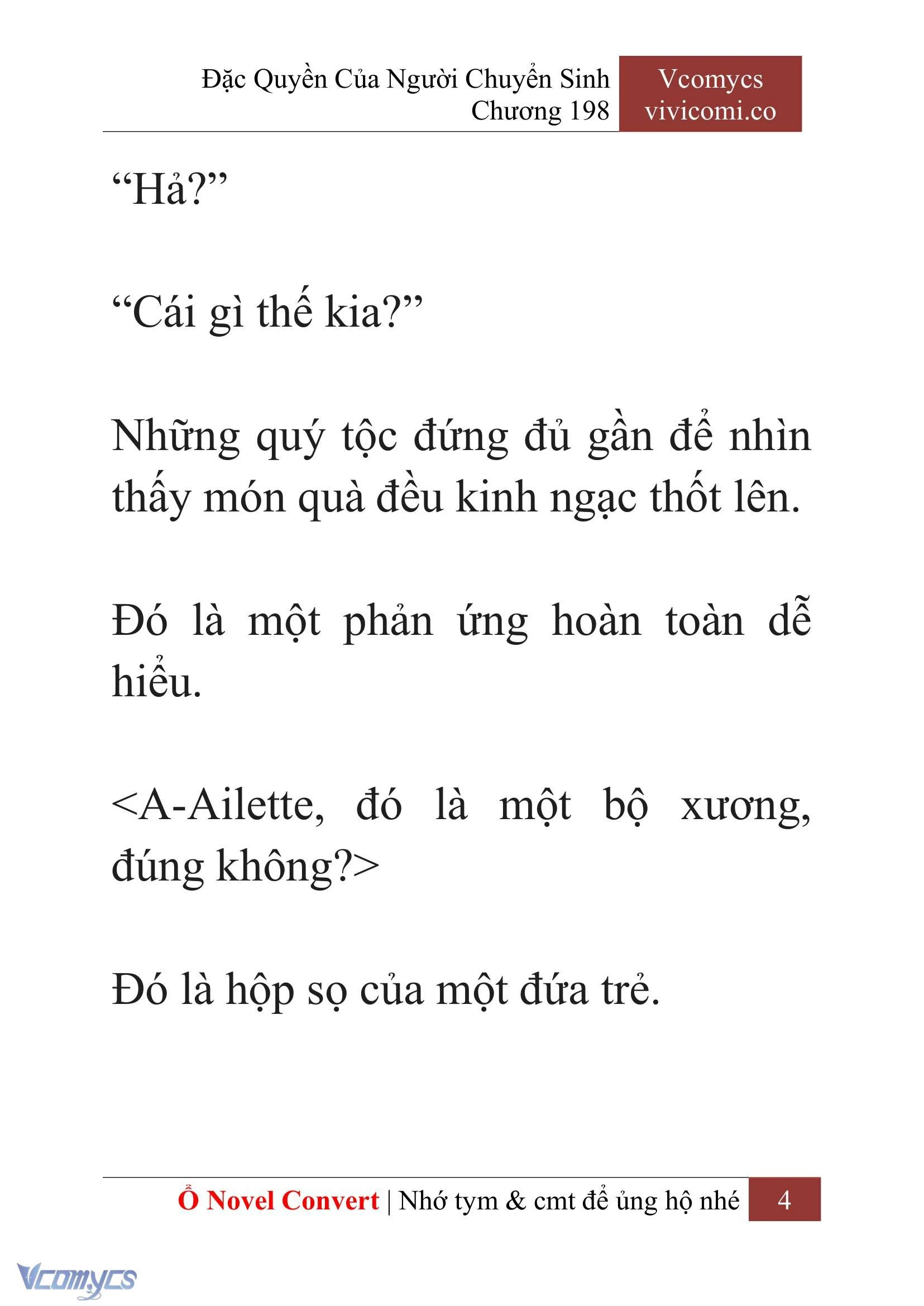 [Novel] Đặc Quyền Của Người Chuyển Sinh Chapter  198 - 7