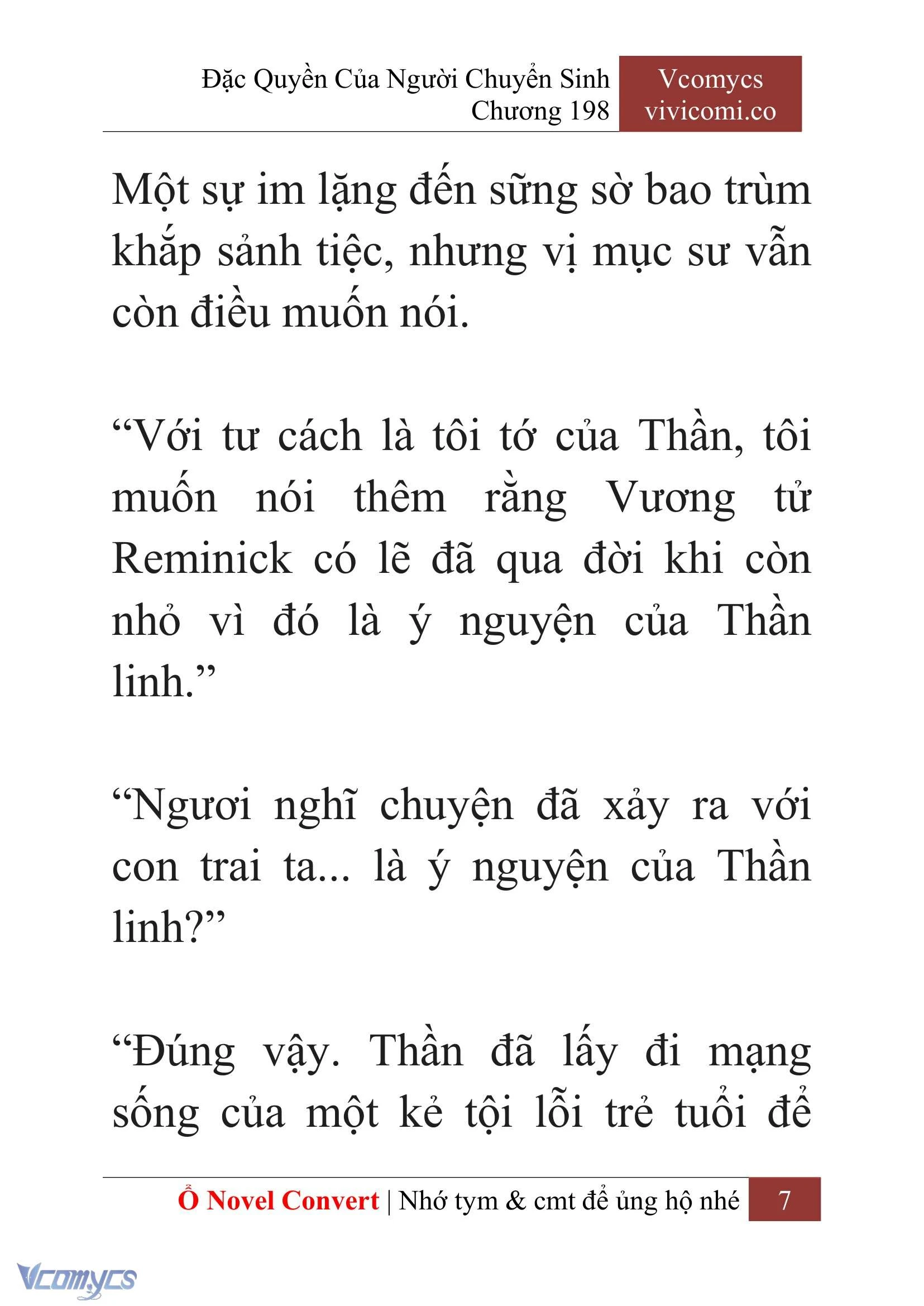 [Novel] Đặc Quyền Của Người Chuyển Sinh Chapter  198 - 10