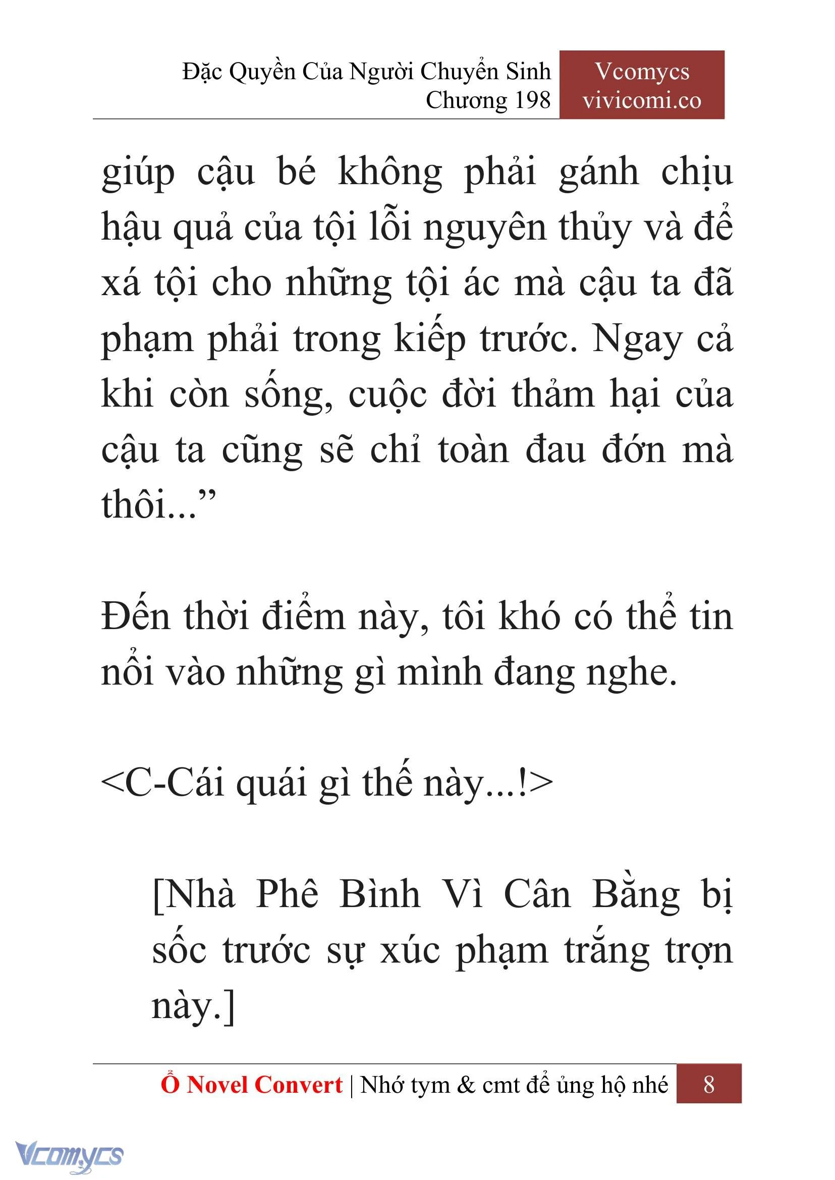 [Novel] Đặc Quyền Của Người Chuyển Sinh Chapter  198 - 11