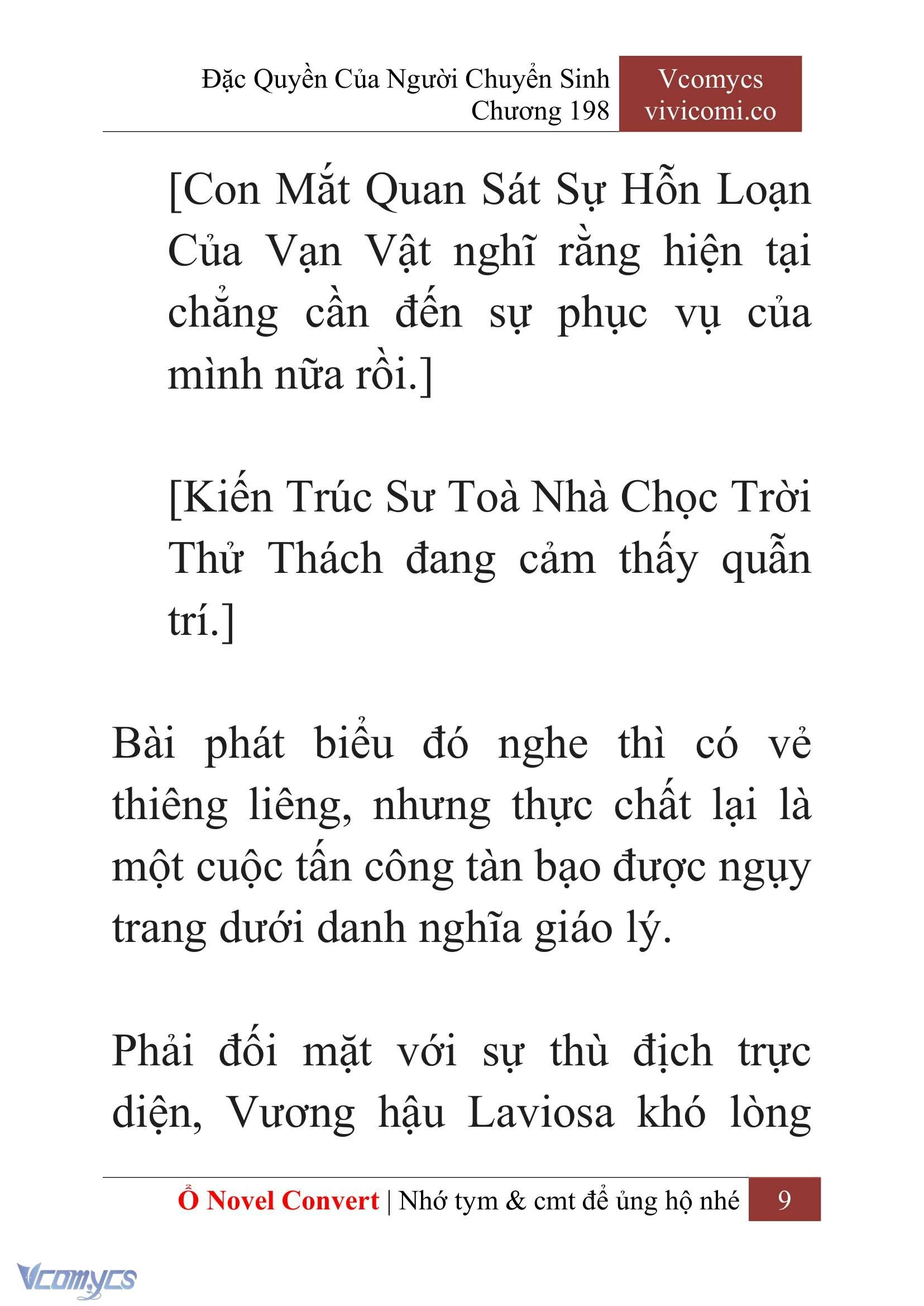 [Novel] Đặc Quyền Của Người Chuyển Sinh Chapter  198 - 12