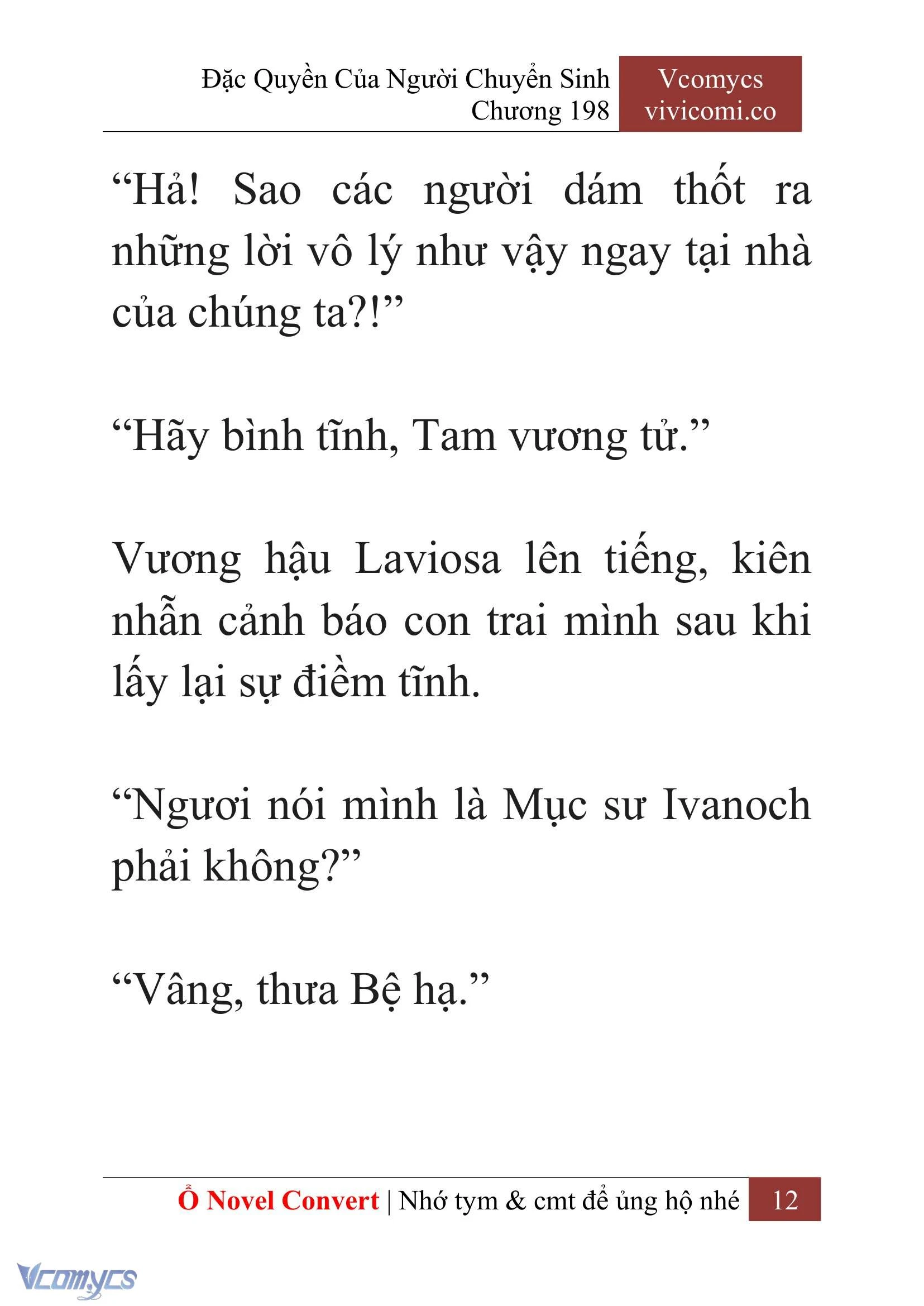 [Novel] Đặc Quyền Của Người Chuyển Sinh Chapter  198 - 15