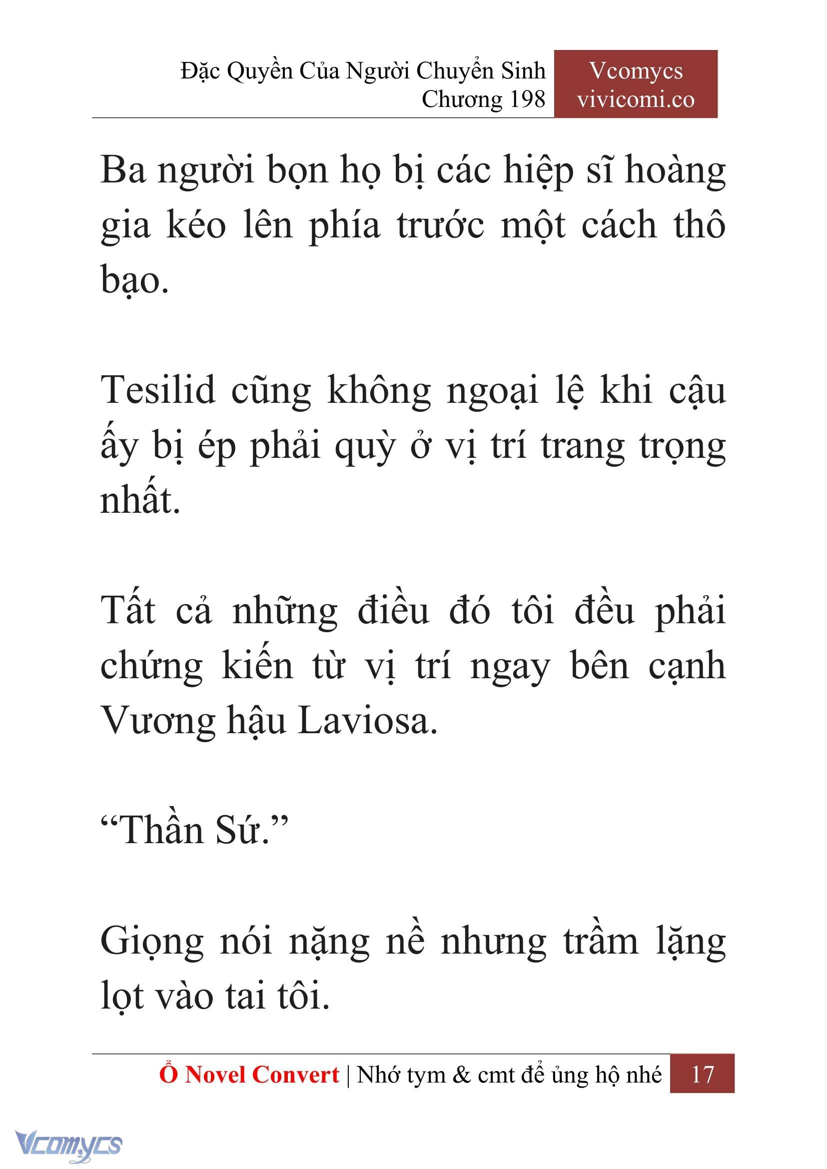 [Novel] Đặc Quyền Của Người Chuyển Sinh Chapter  198 - 20