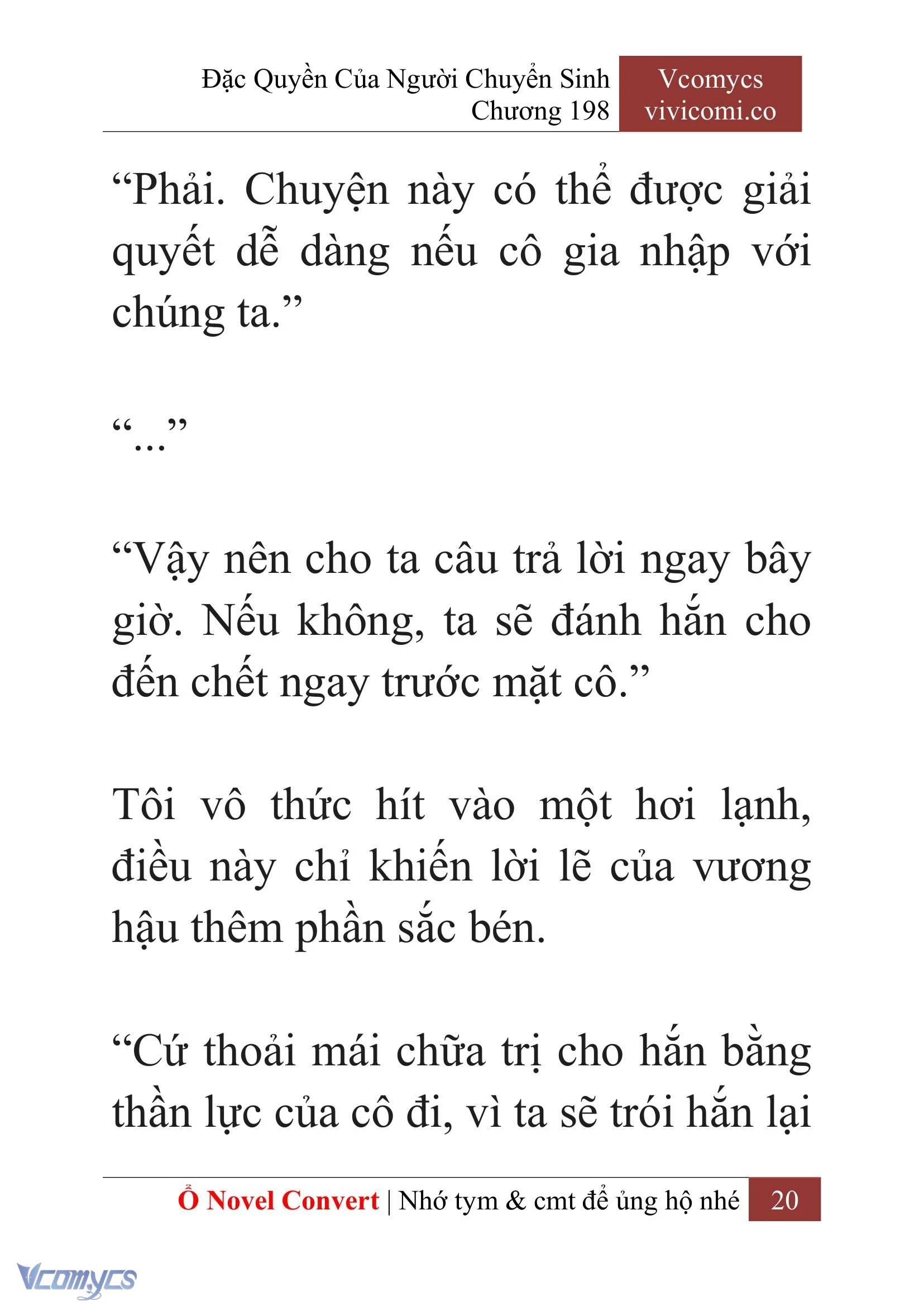 [Novel] Đặc Quyền Của Người Chuyển Sinh Chapter  198 - 23