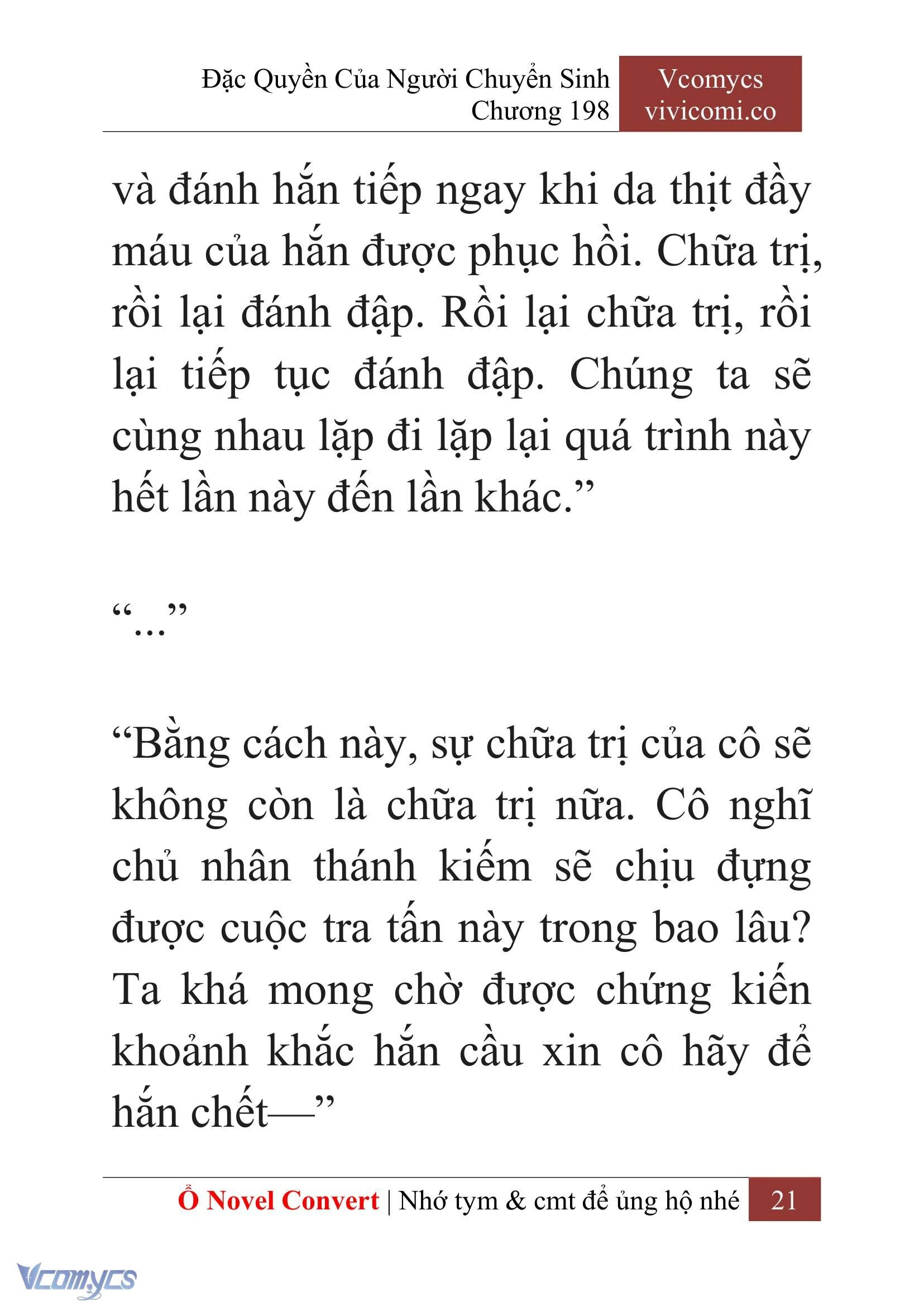 [Novel] Đặc Quyền Của Người Chuyển Sinh Chapter  198 - 24