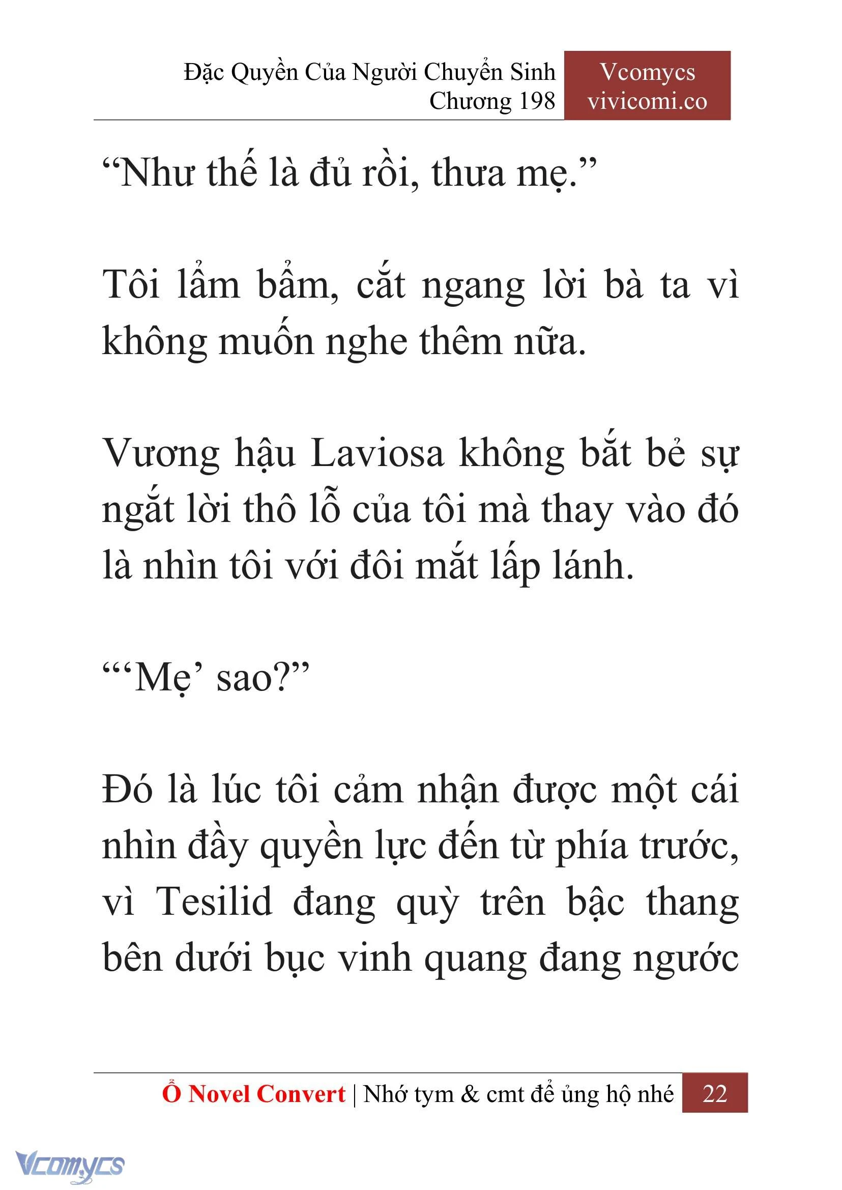 [Novel] Đặc Quyền Của Người Chuyển Sinh Chapter  198 - 25