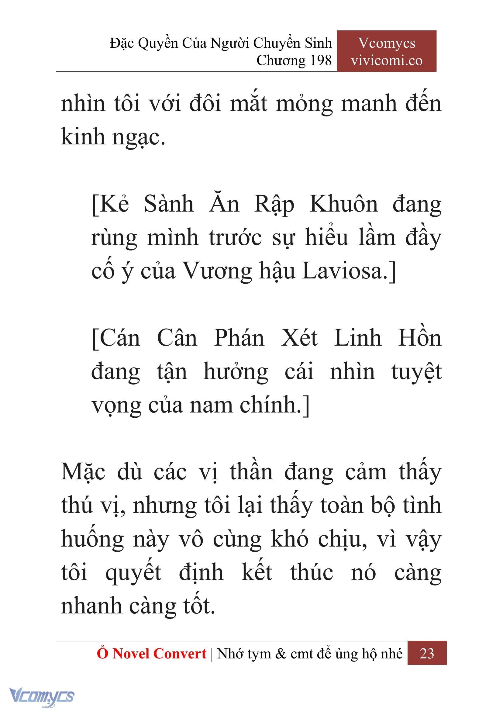 [Novel] Đặc Quyền Của Người Chuyển Sinh Chapter  198 - 26