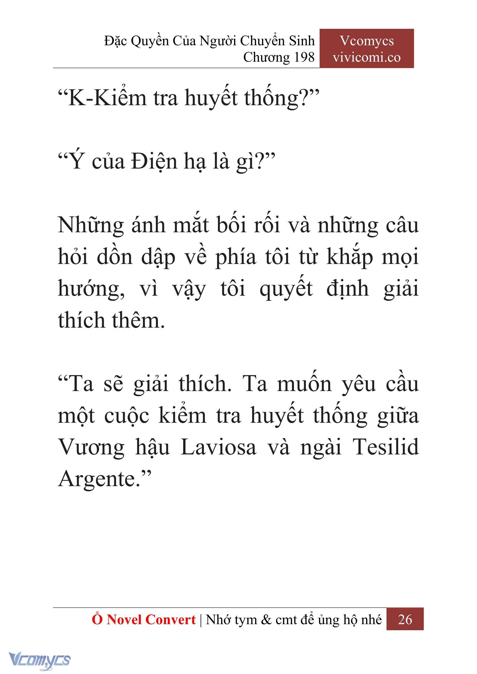 [Novel] Đặc Quyền Của Người Chuyển Sinh Chapter  198 - 29