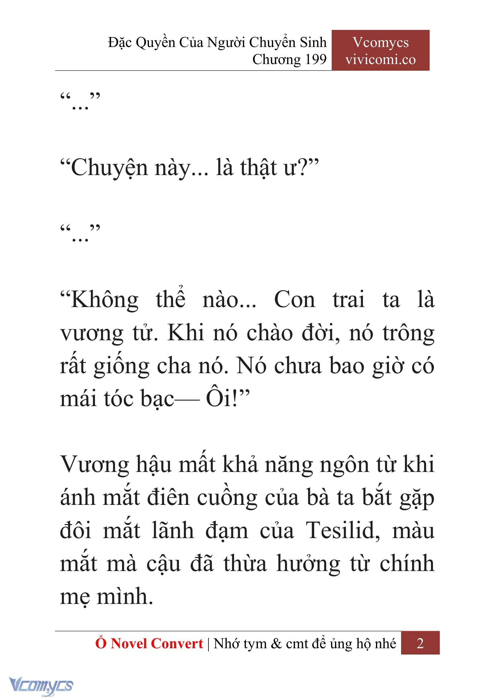 [Novel] Đặc Quyền Của Người Chuyển Sinh Chapter  199 - 5