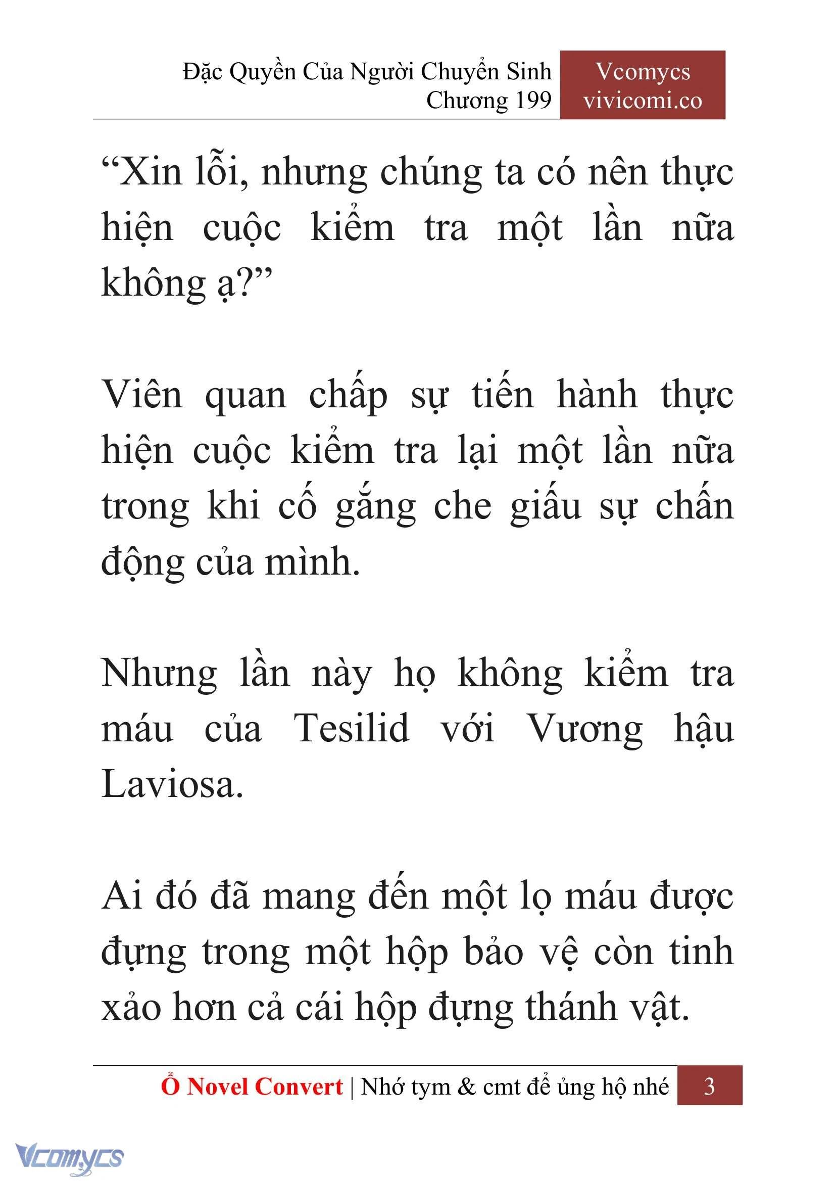 [Novel] Đặc Quyền Của Người Chuyển Sinh Chapter  199 - 6