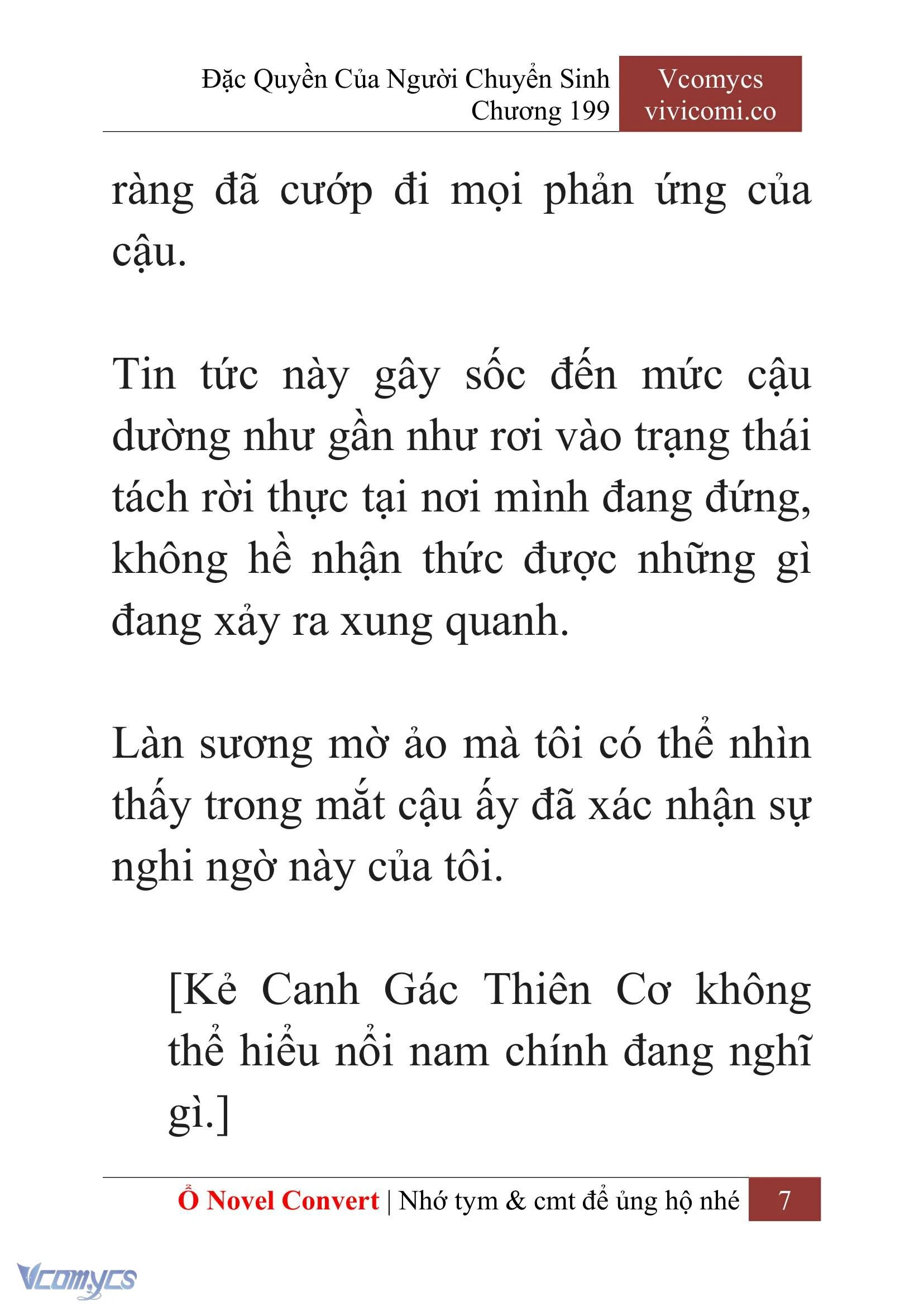 [Novel] Đặc Quyền Của Người Chuyển Sinh Chapter  199 - 10