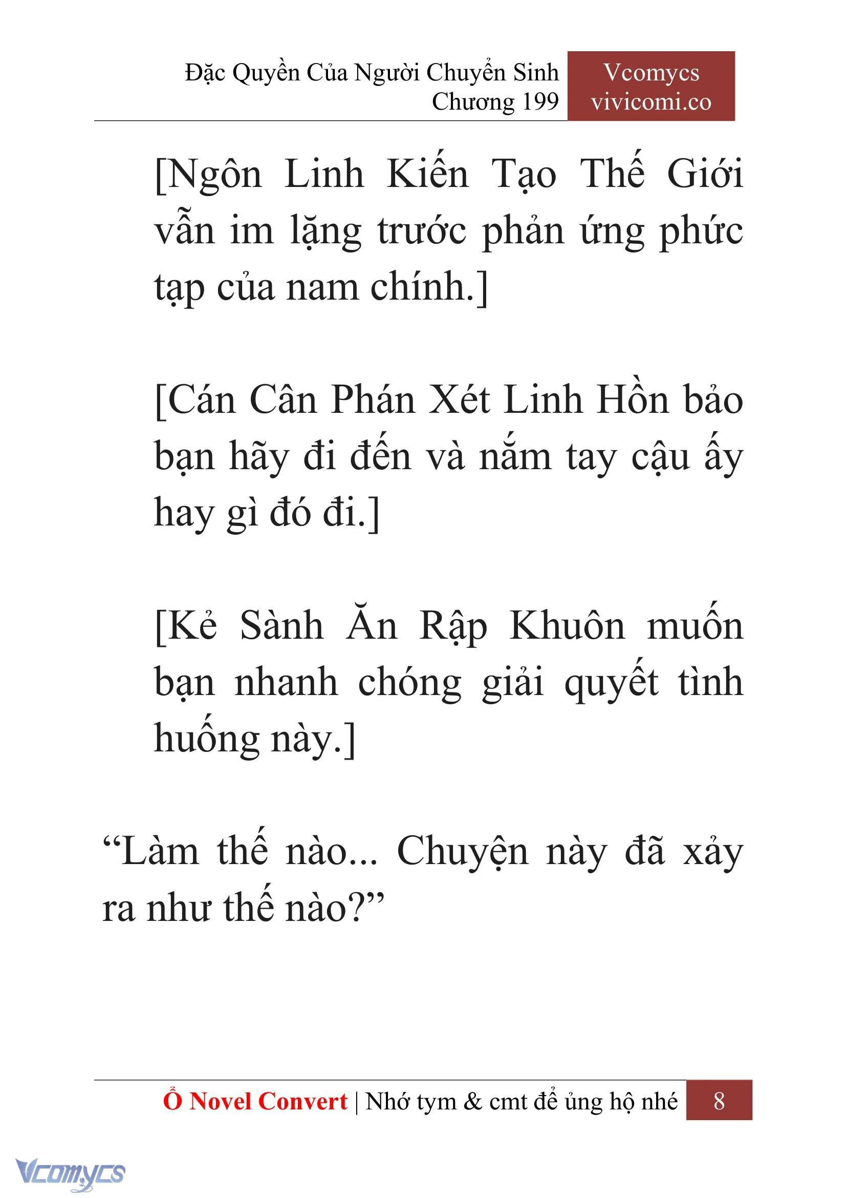 [Novel] Đặc Quyền Của Người Chuyển Sinh Chapter  199 - 11