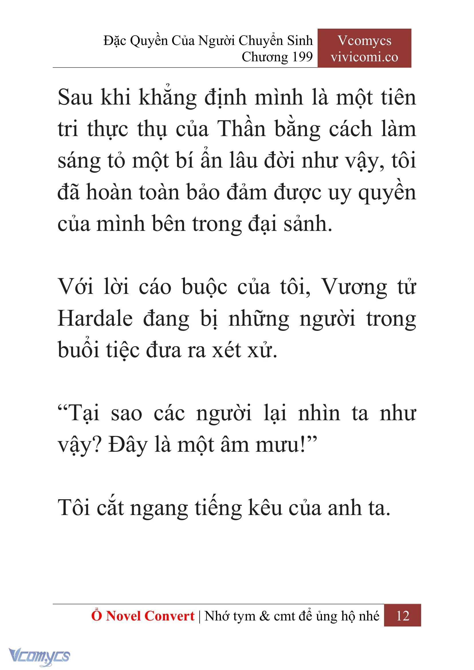 [Novel] Đặc Quyền Của Người Chuyển Sinh Chapter  199 - 15