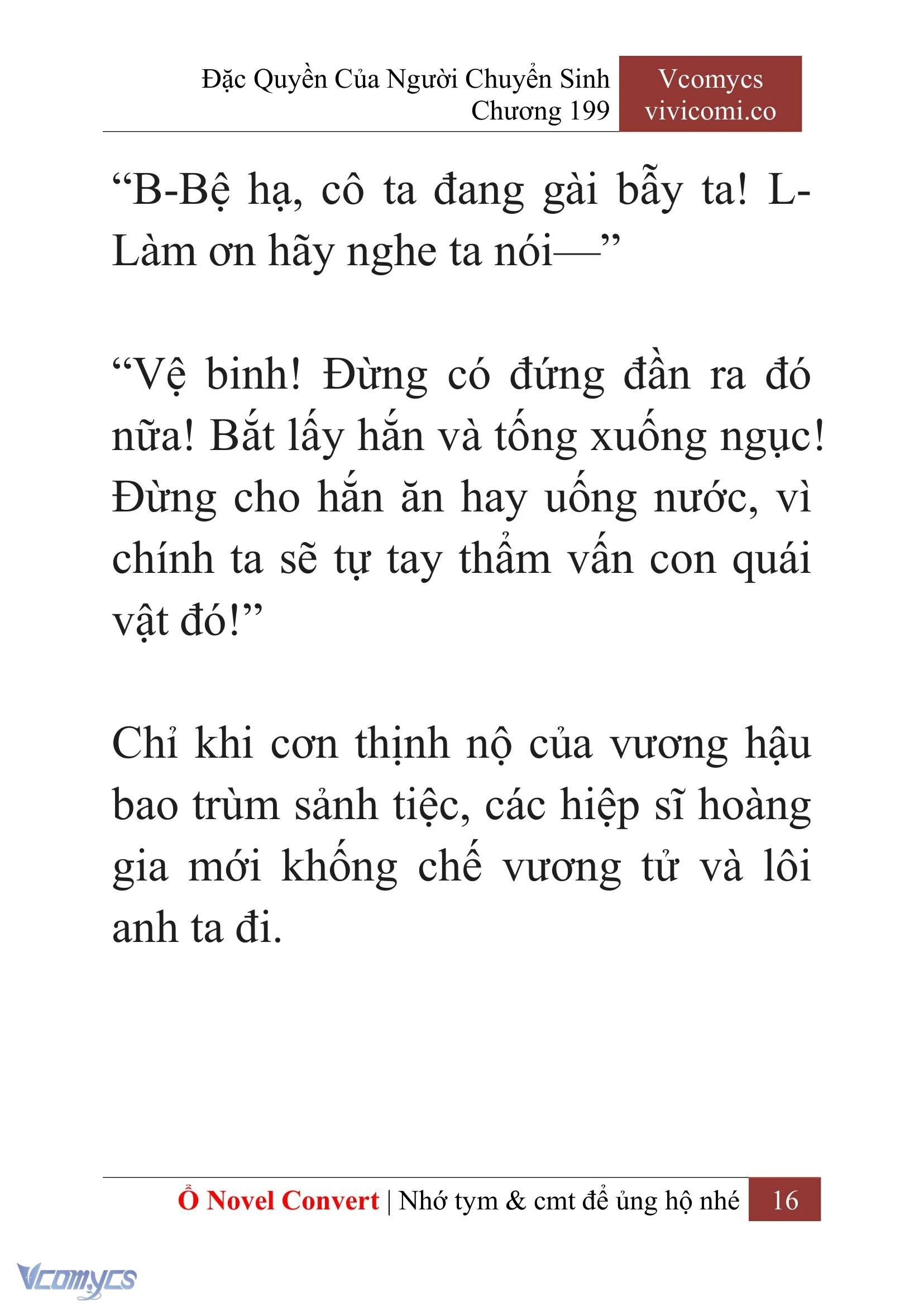[Novel] Đặc Quyền Của Người Chuyển Sinh Chapter  199 - 19