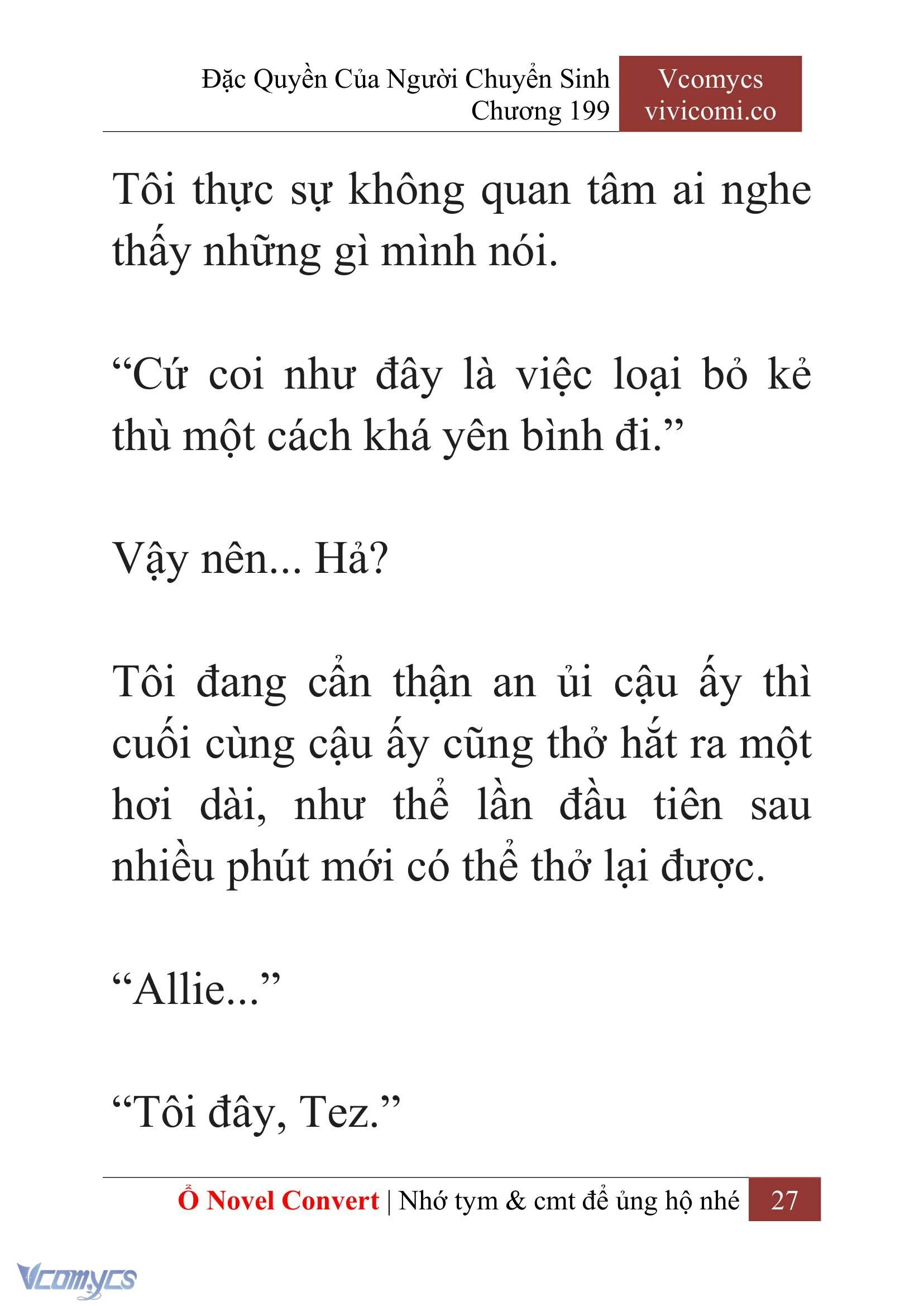 [Novel] Đặc Quyền Của Người Chuyển Sinh Chapter  199 - 30