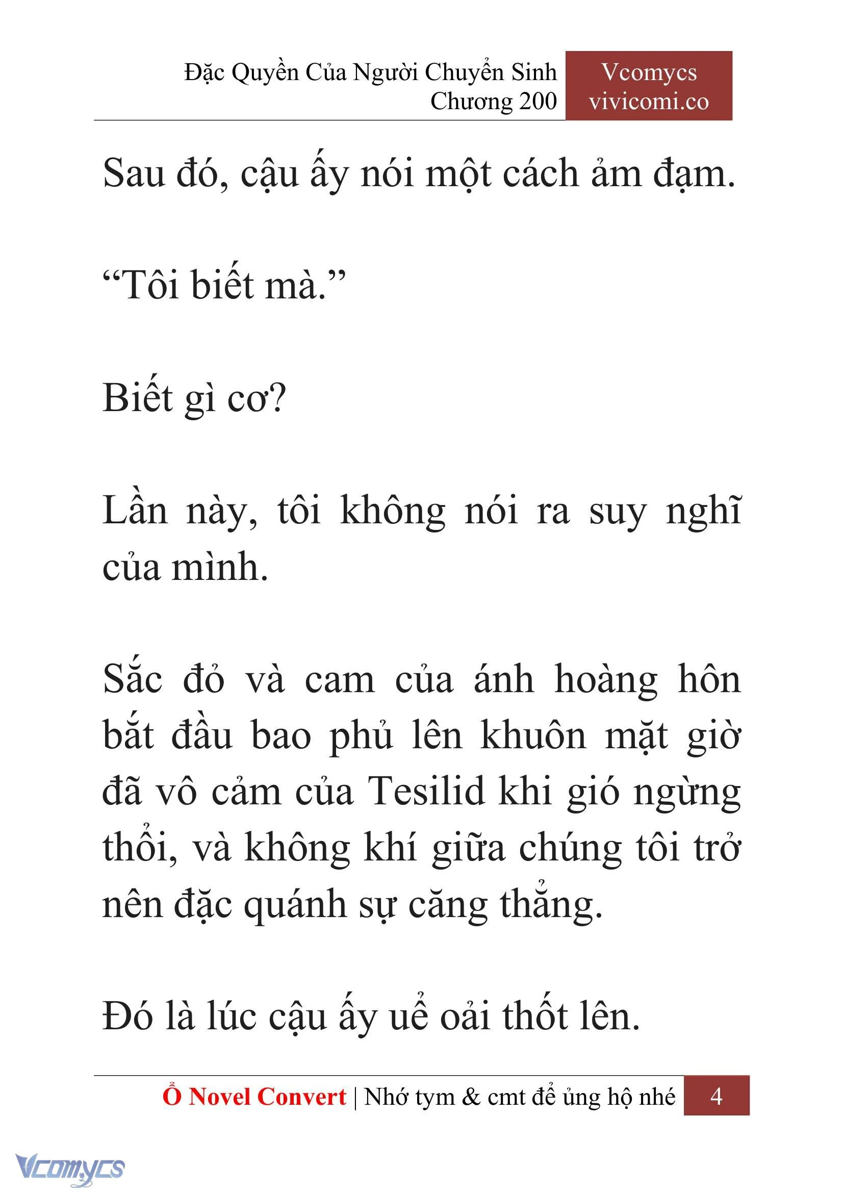 [Novel] Đặc Quyền Của Người Chuyển Sinh Chapter  200 - 7