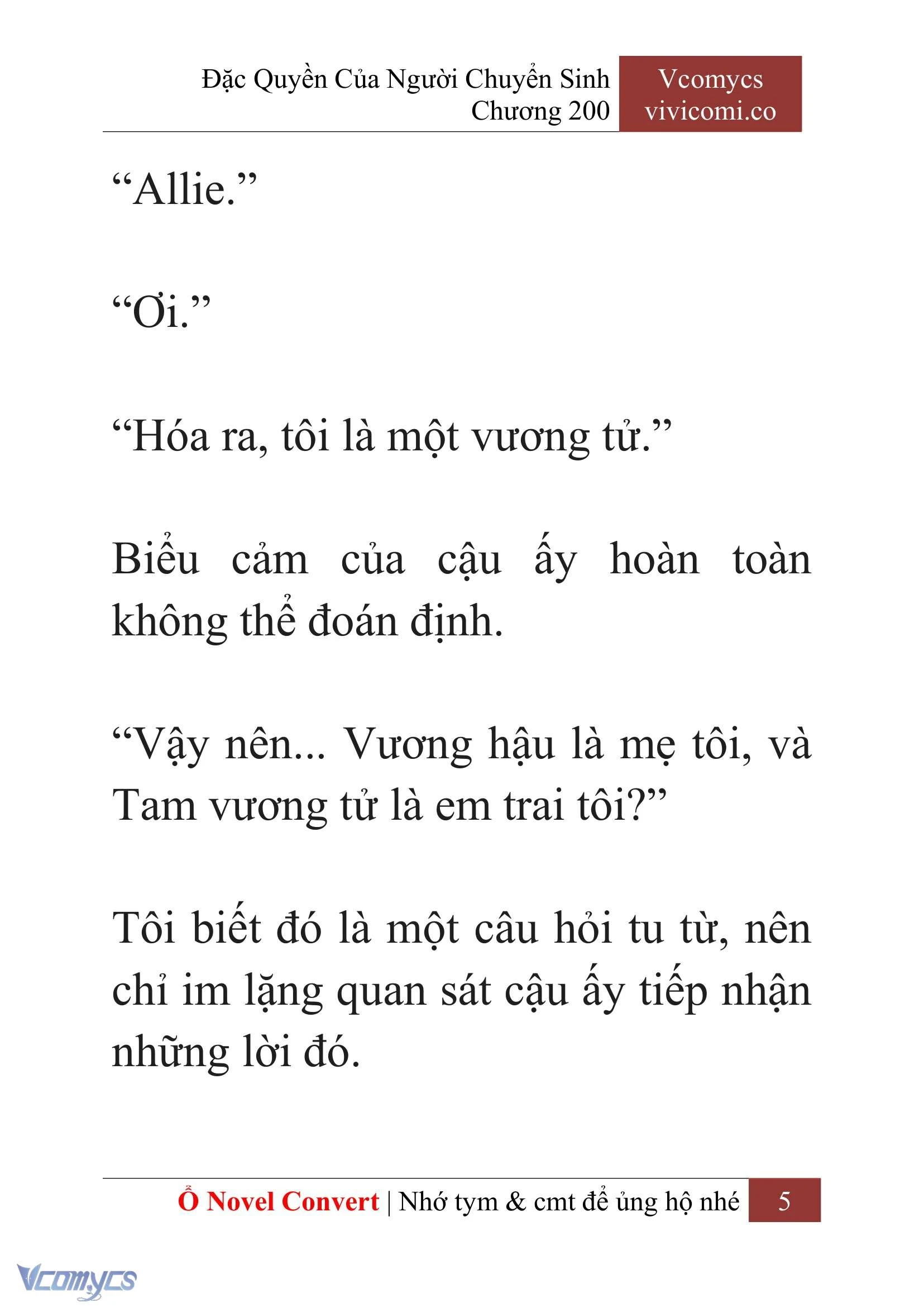 [Novel] Đặc Quyền Của Người Chuyển Sinh Chapter  200 - 8