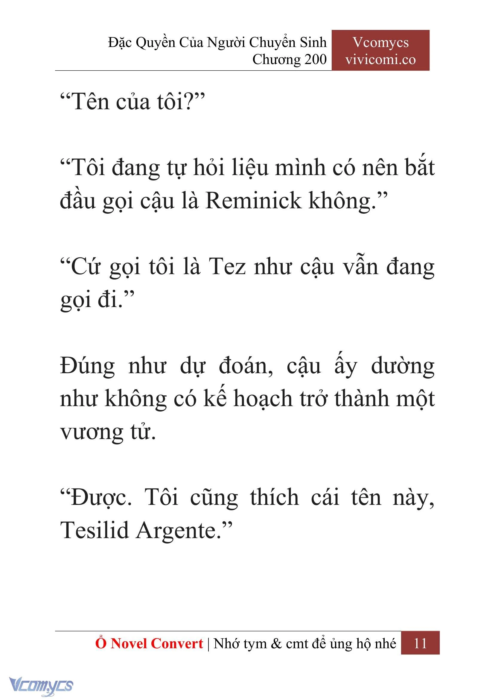 [Novel] Đặc Quyền Của Người Chuyển Sinh Chapter  200 - 14