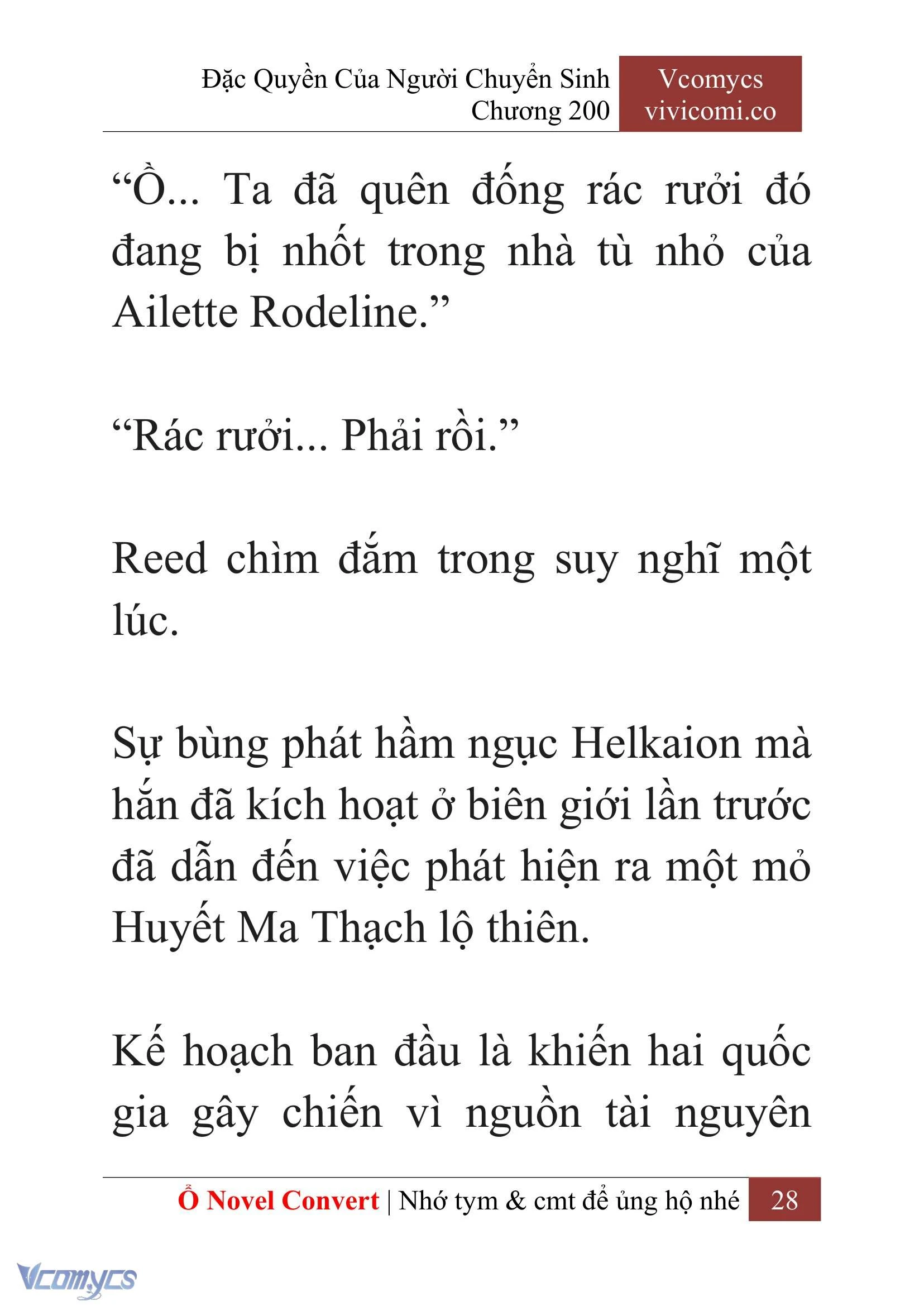 [Novel] Đặc Quyền Của Người Chuyển Sinh Chapter  200 - 31