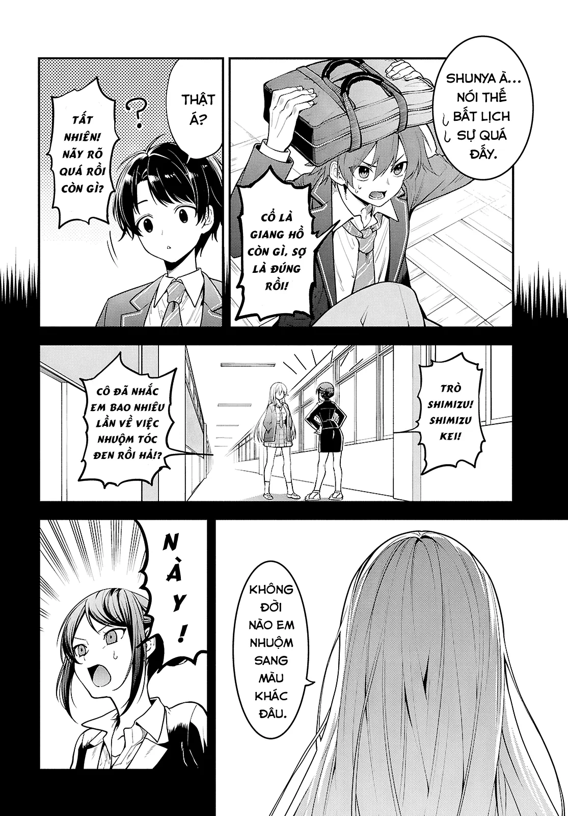 Cô Nàng Yankee Shimizu-san Bàn Bên Đã Nhuộm Tóc Đen Mất Rồi Chapter  1 - 5