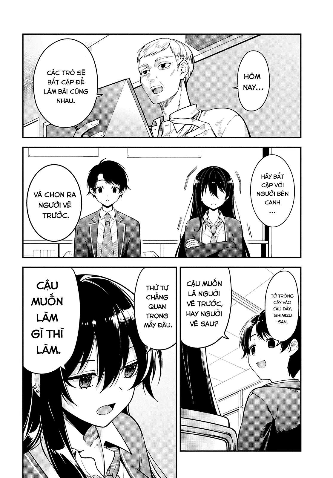 Cô Nàng Yankee Shimizu-san Bàn Bên Đã Nhuộm Tóc Đen Mất Rồi Chapter  1 - 48