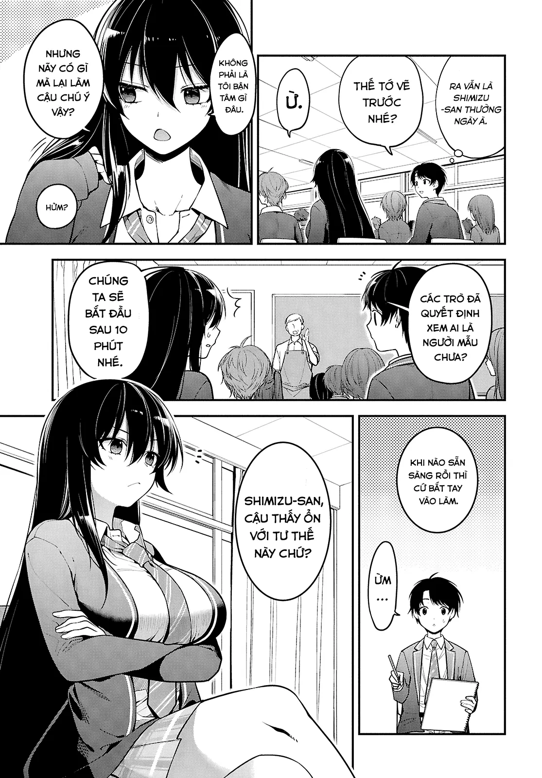 Cô Nàng Yankee Shimizu-san Bàn Bên Đã Nhuộm Tóc Đen Mất Rồi Chapter  1 - 49