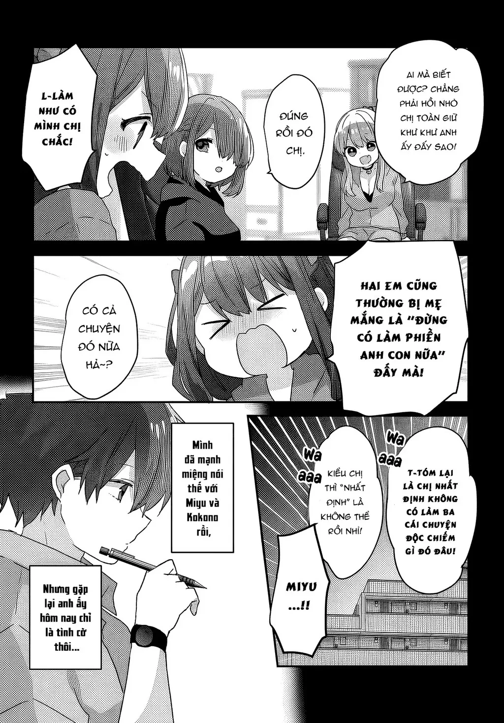 Ba Mỹ Nữ Mà Ai Cũng Đồn Trong Trường, Hóa Ra Là Những Cô Em Gái Thất Lạc Của Mình Sao. Chapter 3 - 16