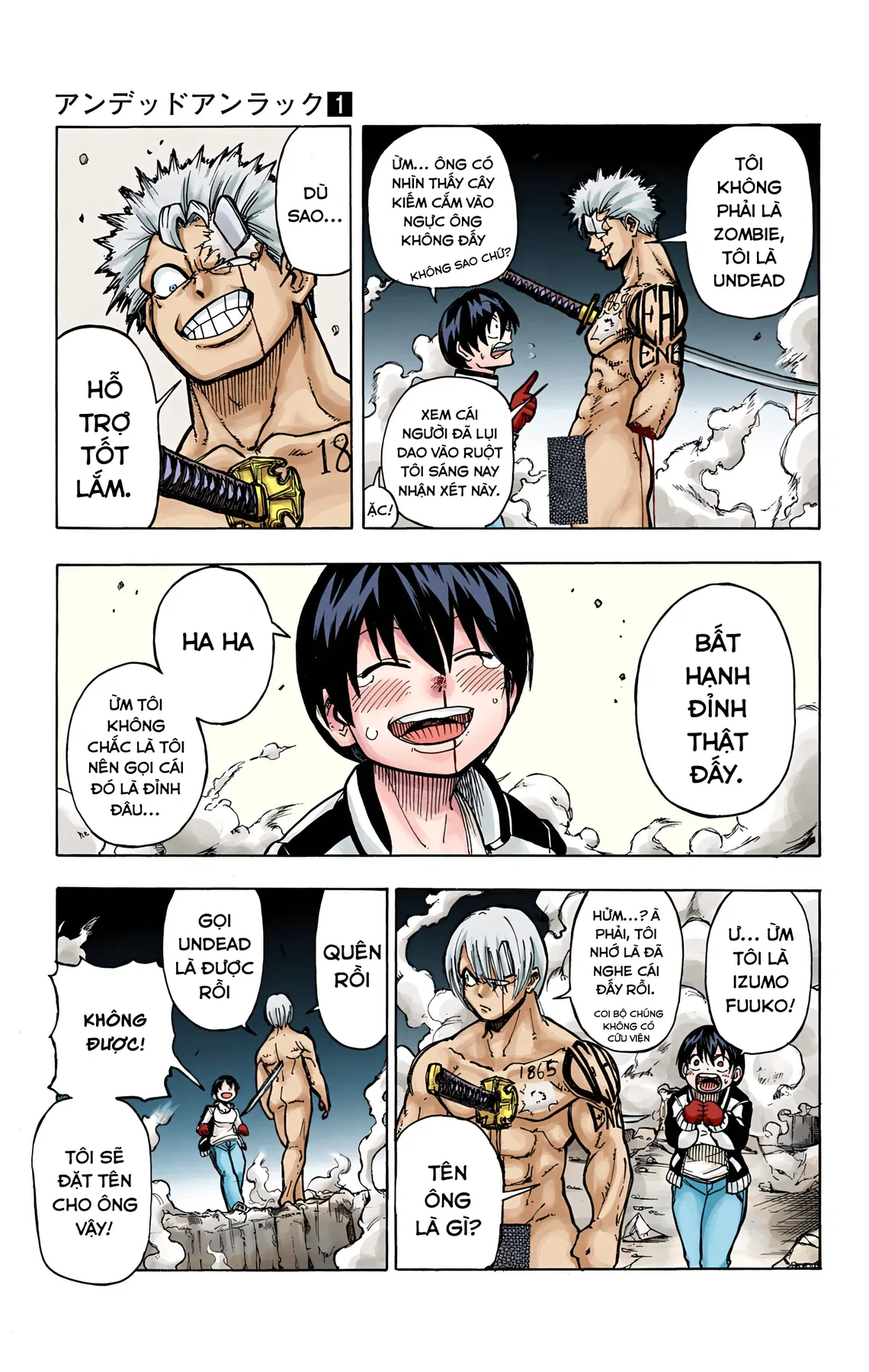 Undead Unluck Có Màu Chapter 1 - 52